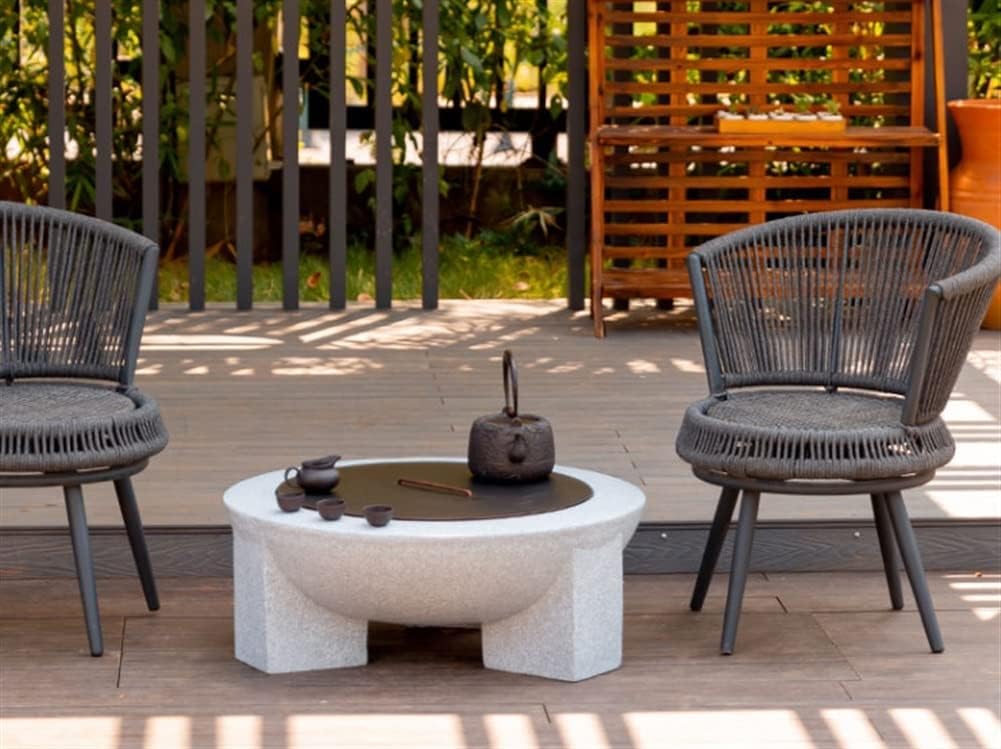 Outdoor Fire Pit, Outdoor Brazier, Wood Burning Fire Pit with Spark Screen, Fire Pits for Outside, Bonfire, Party, BBQ, Patio & Garden