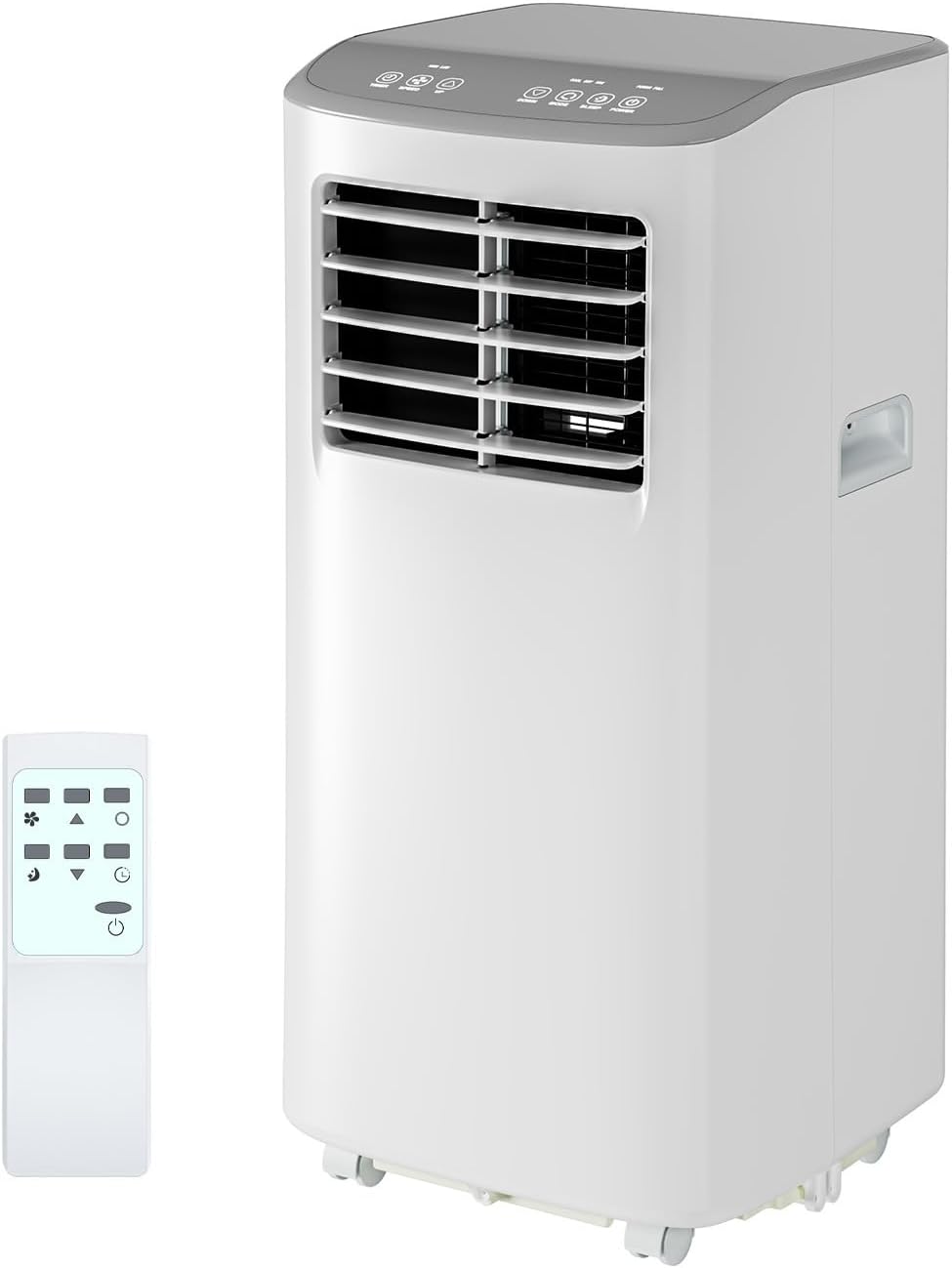 GarveeHome Portable Air Conditioner, 8000 BTU for Rooms up to 450 Sq. Ft., Remote & Auto Evaporation, Compact AC for Apartment.