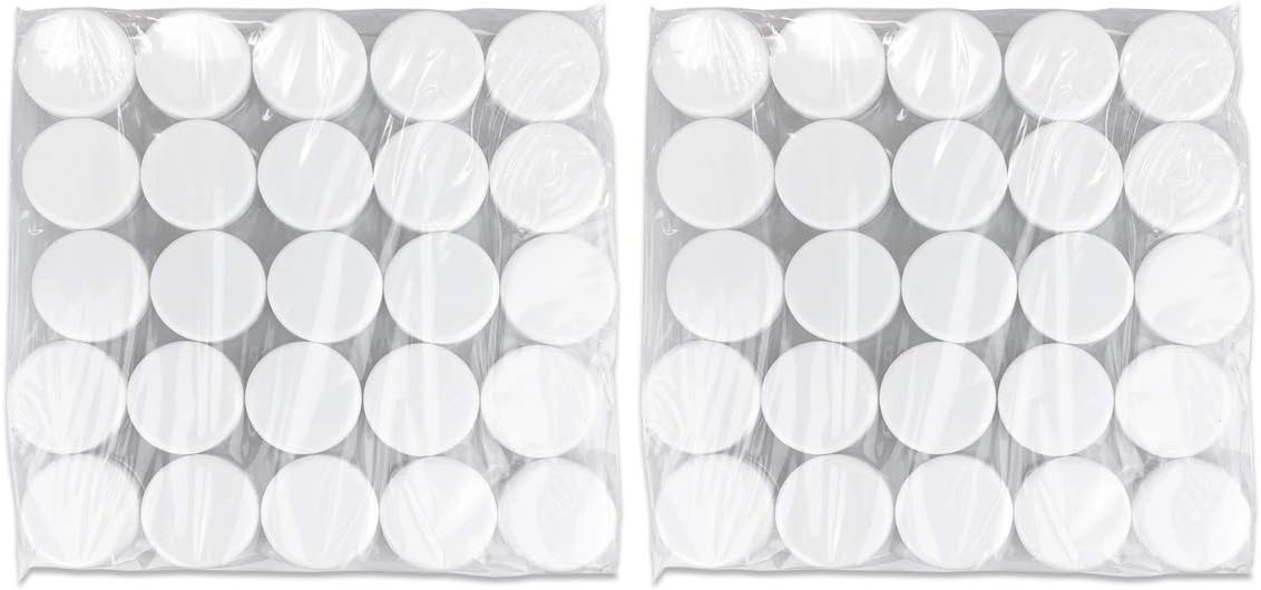 (2000 Pcs) Beauticom 5G/5ML Round Clear Jars with White Lids for Acrylic Powder, Rhinestones, Charms and Other Nail Accessories - BPA Free