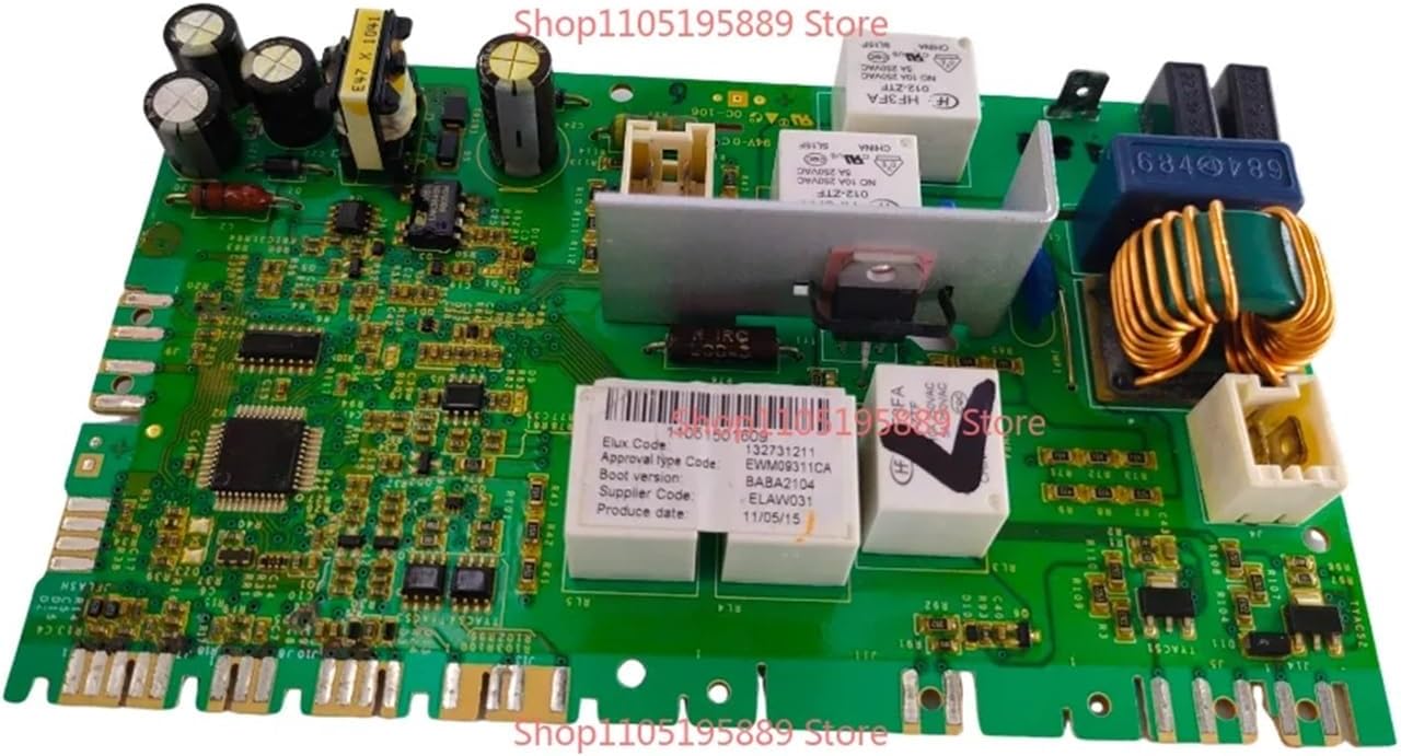 Used ，Compatible for Electrolux， Drum Washing Machine 132731203 Motherboard EWM09311CA Computer Board 132731211 BABA2104 Accessories
