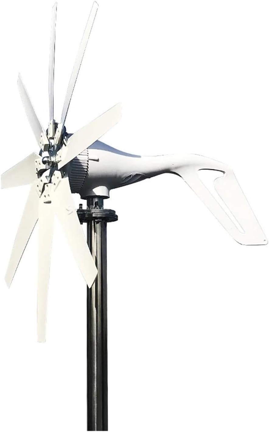 1000W Horizontal Turbine 12V/24V/48V Low Noise Wind Turbine Generator Kit with MPPT Controller for Home Street Lighting for Home, Farm, RVs, Boats(MPPT Hybrid Control,24V)