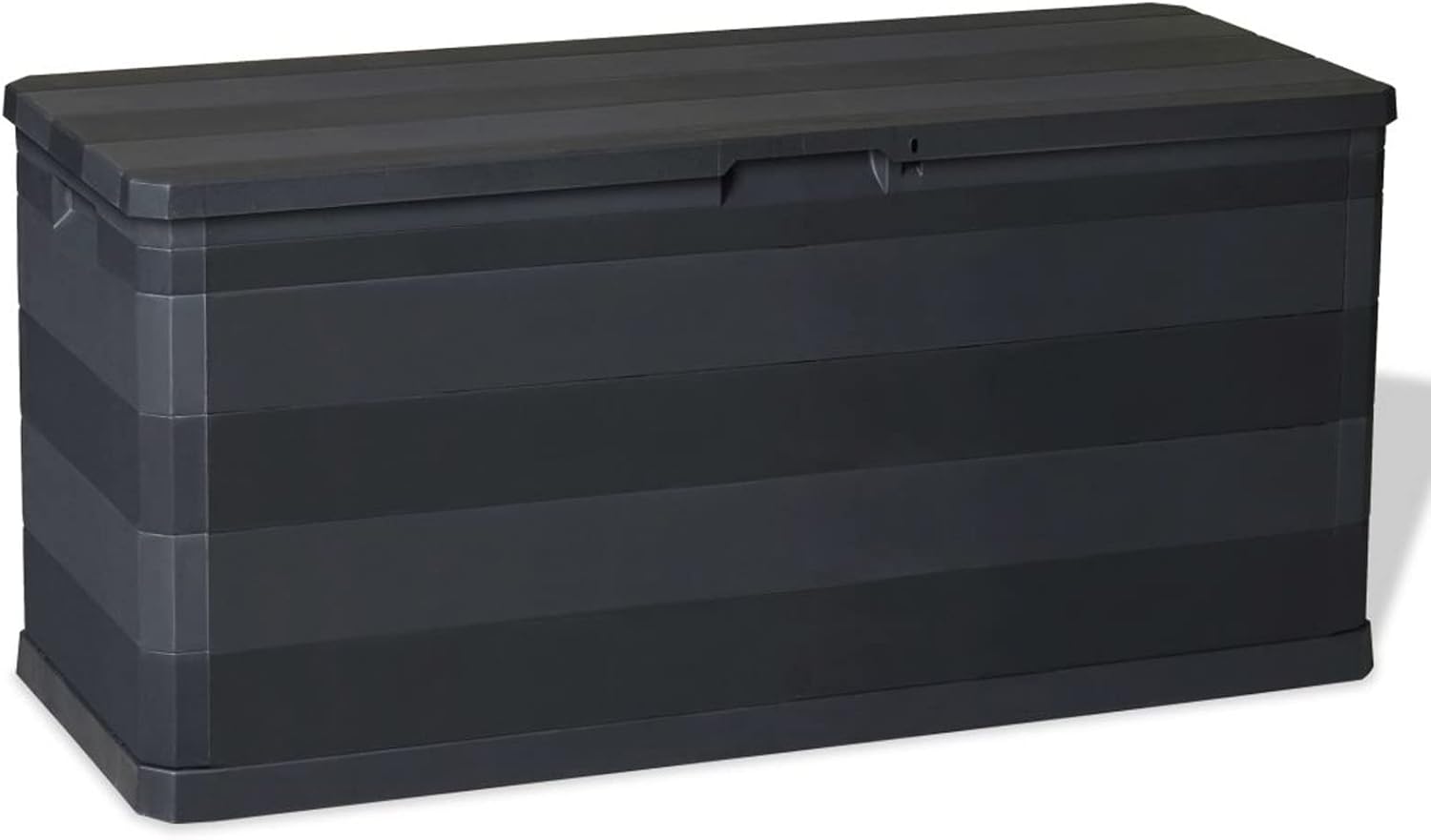 Festnight Patio Storage Box Outdoor Storage Deck Box Garden Storage for Garden, Backyard Black 46.1