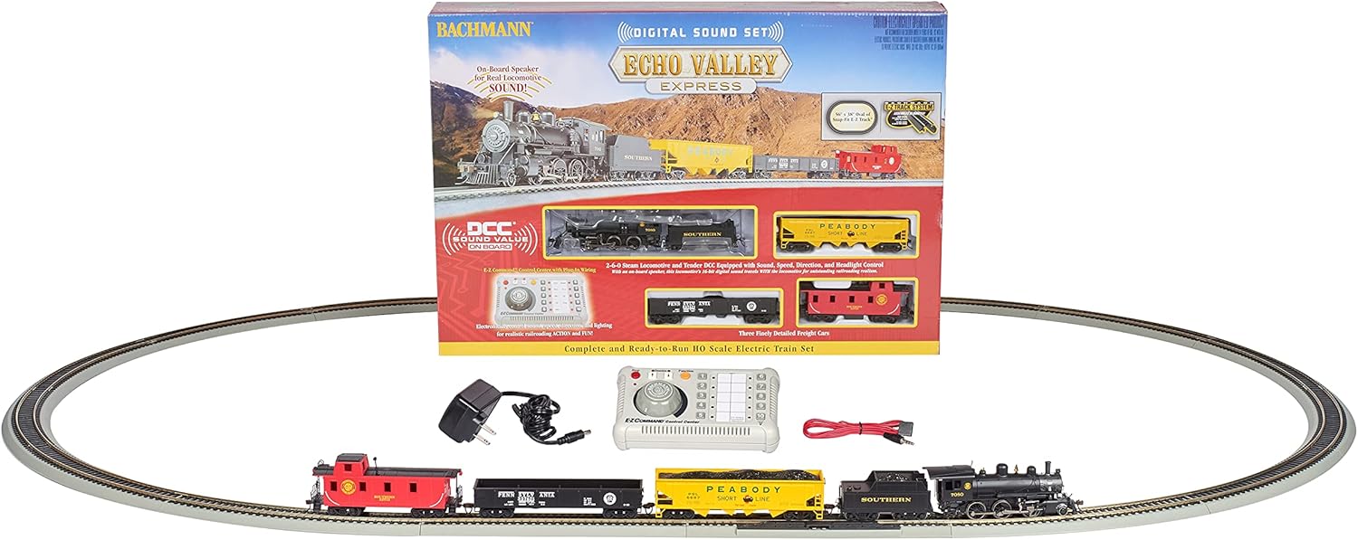 Bachmann Trains - Echo Valley Express DCC Sound Value Ready To Run Electric Train Set - HO Scale