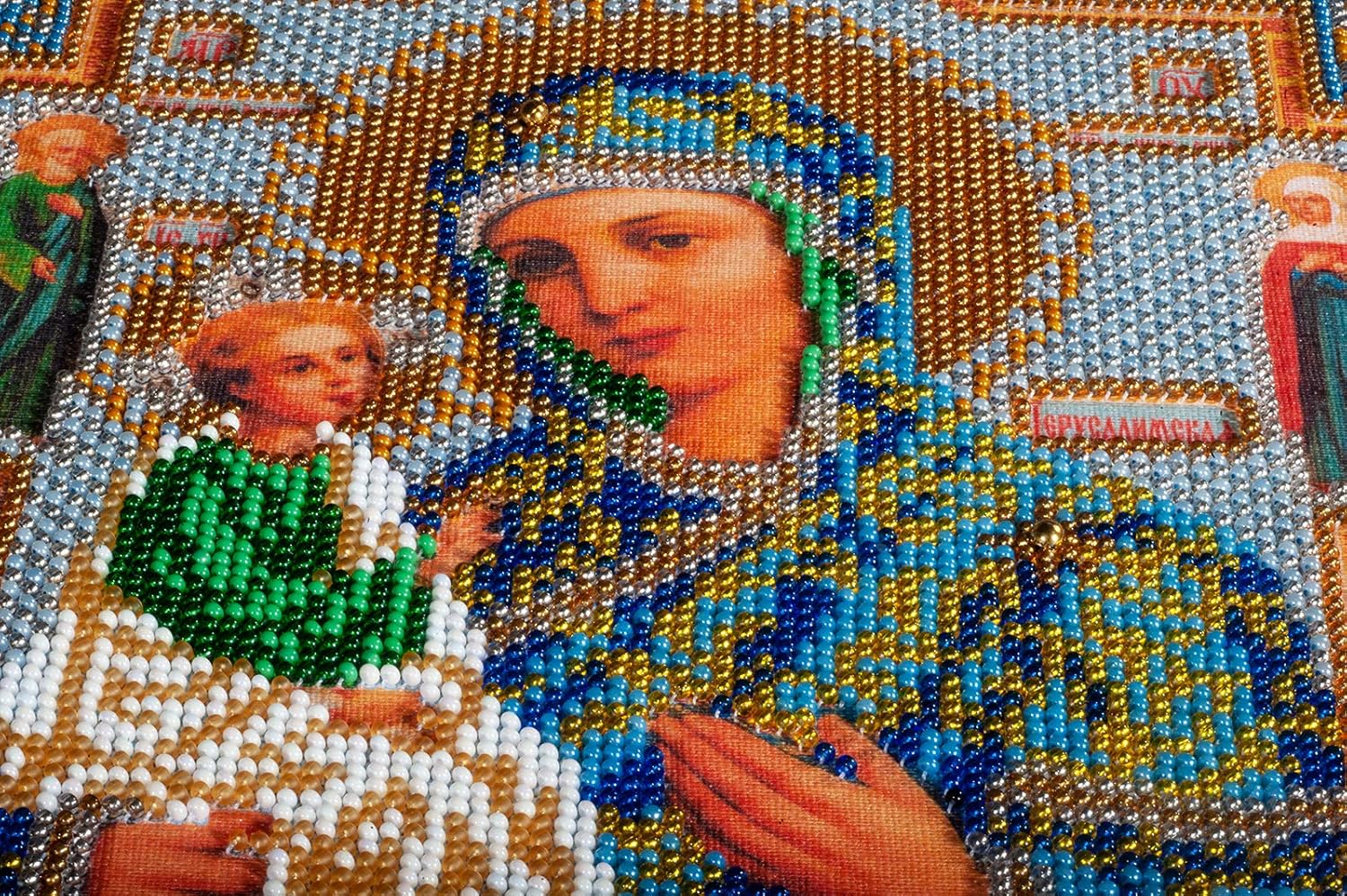 RTO Bead Embroidery Kit DIY Icon Our Lady of Jerusalem 7.9