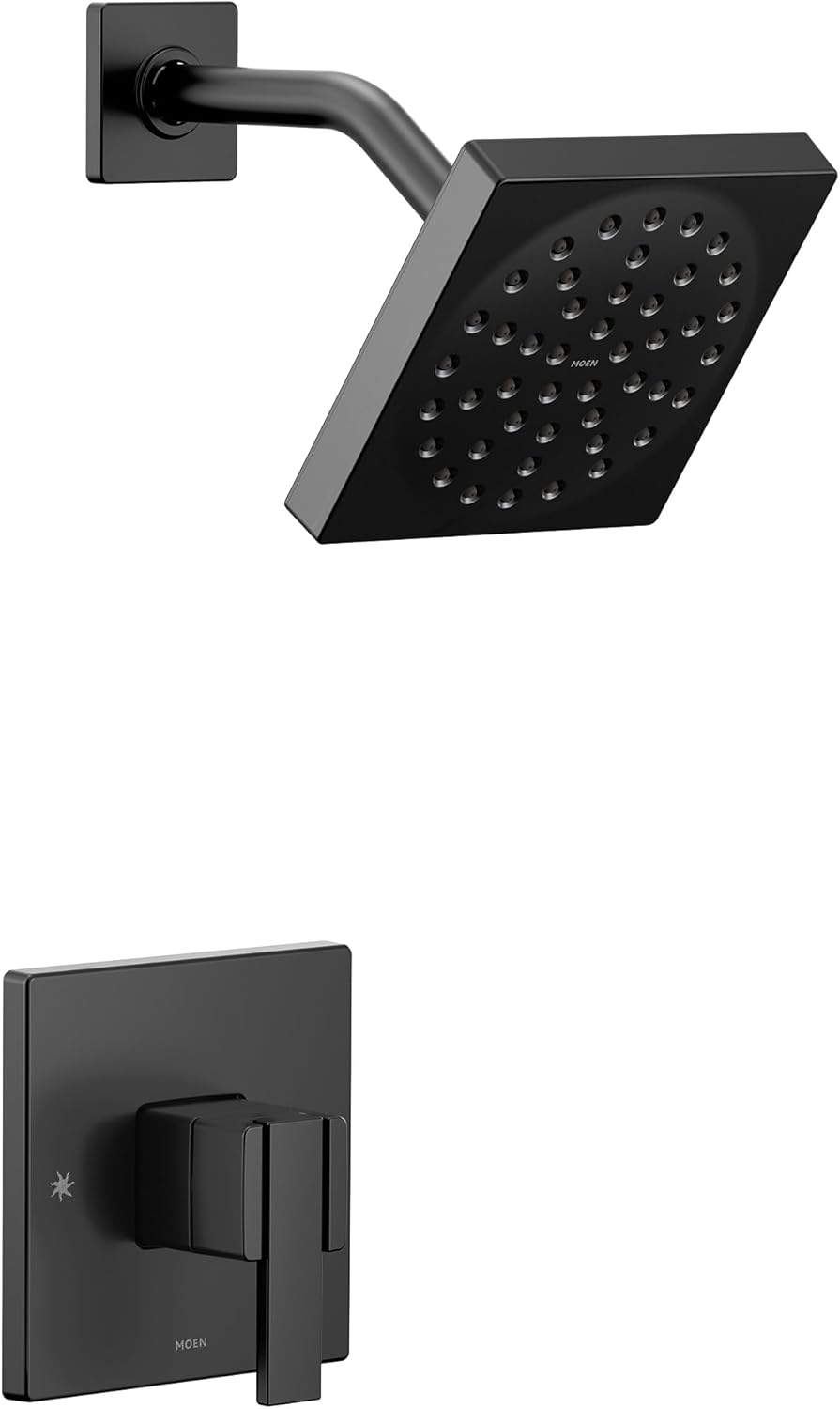 Moen UTS3715EPBL90 Degree M-CORE 3-Series 1-Handle Eco-Performance Shower Trim Kit, Valve Required