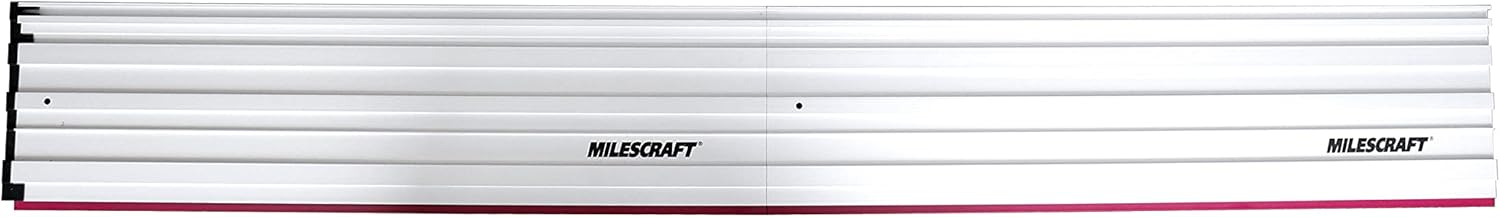 Milescraft 1408 Guide Rails – 55 Inch Rail Extensions for Milescraft 1409 Track Saw Guide. Extend Range to Over 8 Feet. All-Aluminum Construction. Includes 4 Rail Connectors