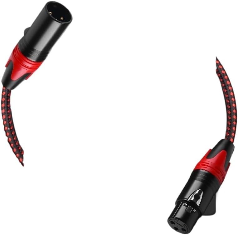 XLR Cable Male to Female 3-pin Balanced Microphone Audio Cable for MICR Mixers Studio Podcasts Amplifier Camera Camera(Male to Female,2m)