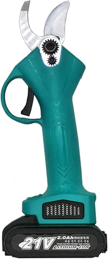 Electric Pruning Shears Blade, 25mm Cutting Diameter 1 Rechargeable 21V 2000 mAH Battery, Professional Cordless Garden Secateurs ()