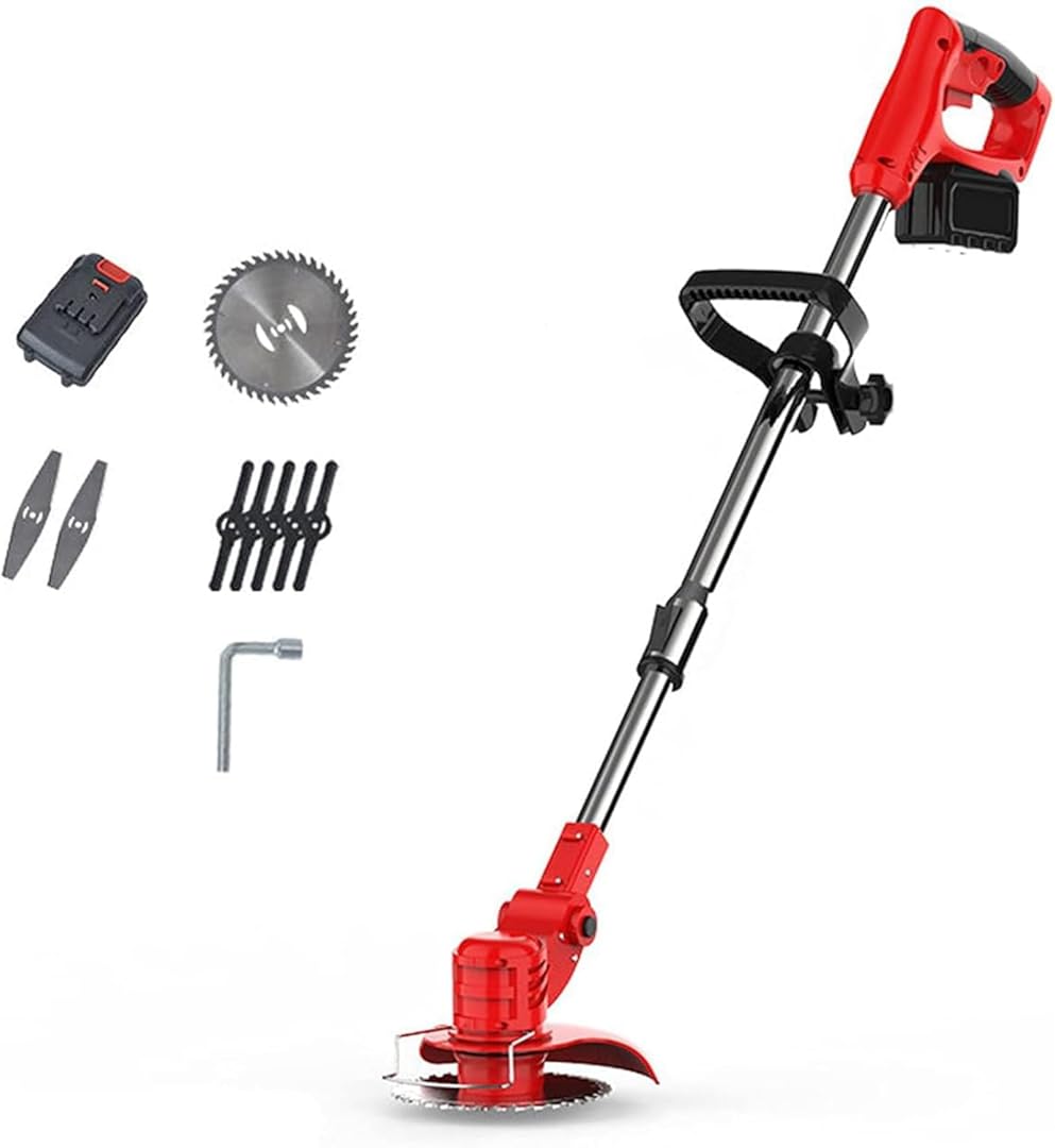 24V Battery Cordless Weed Electric Lawn Mower Push-Type Electric Gardening Tool Lawn Mower