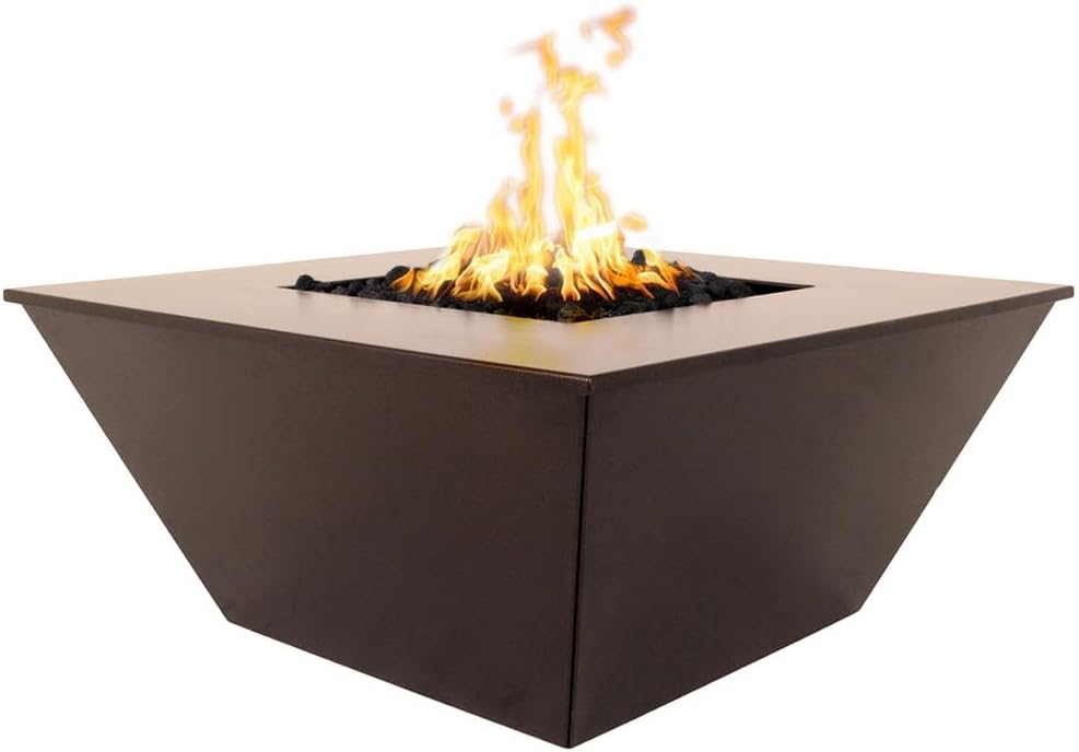 Washington Match Lit Gas Fire Pit Table, Copper Vein (WASHINGTON-MLK-49-CV)