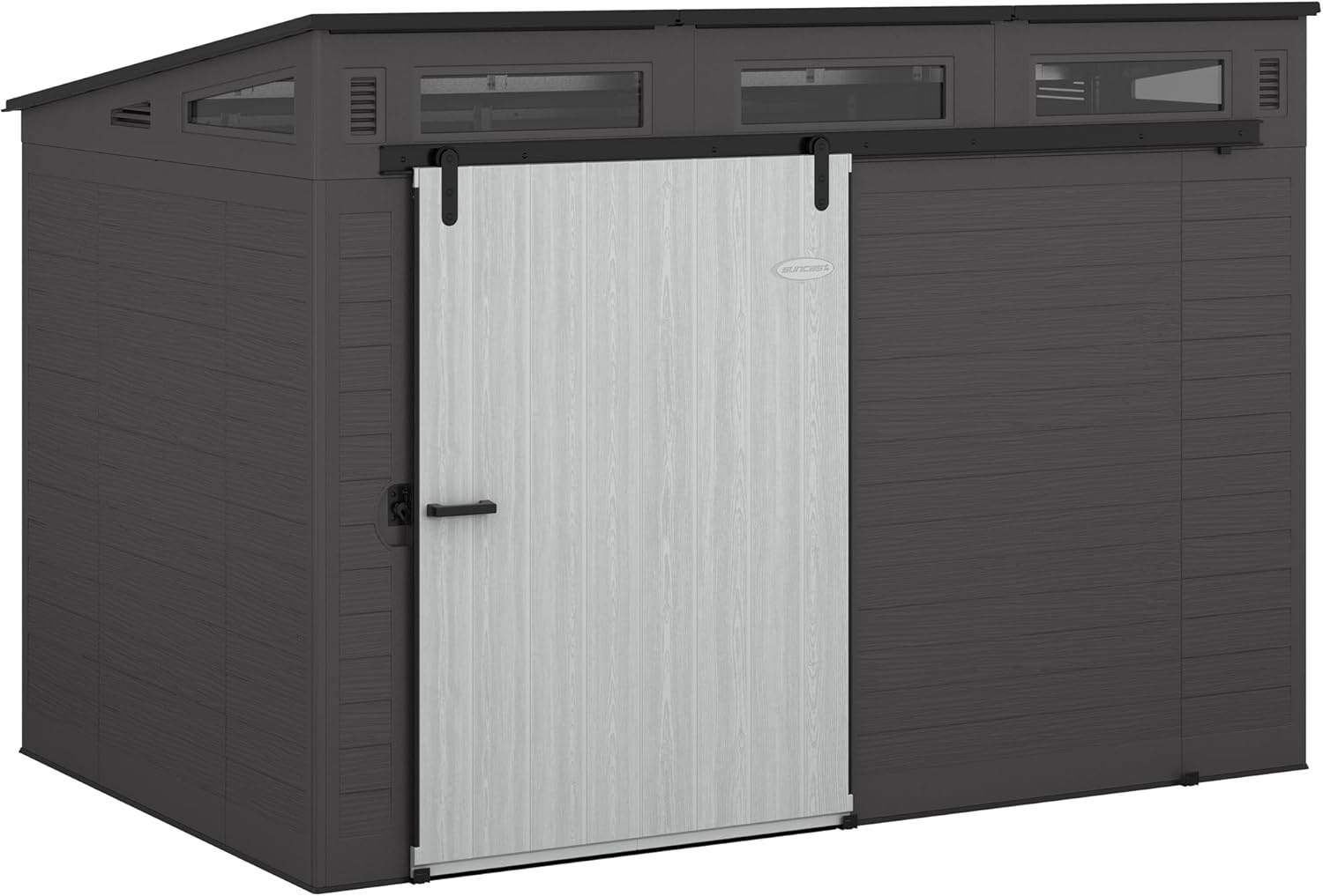 Modernist® 10 ft. x 7 ft. Barn Door Storage Shed, Made in The USA