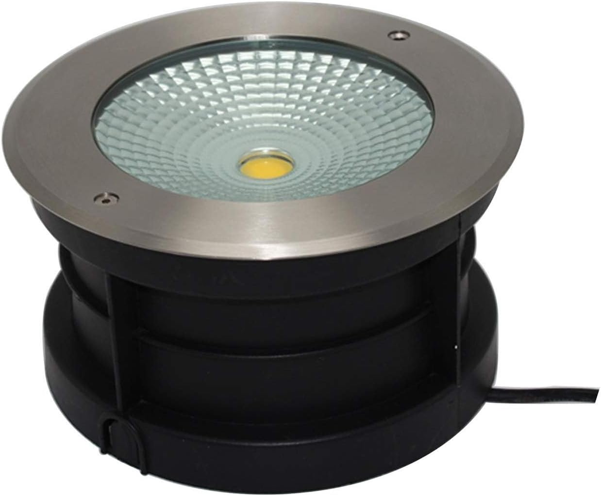 Underground Light LED 85～265v Recessed Floor Lamp, IP67 Outdoor Waterproof Stainless Steel Recessed Ground Corner Light COB(Cool White,20W)