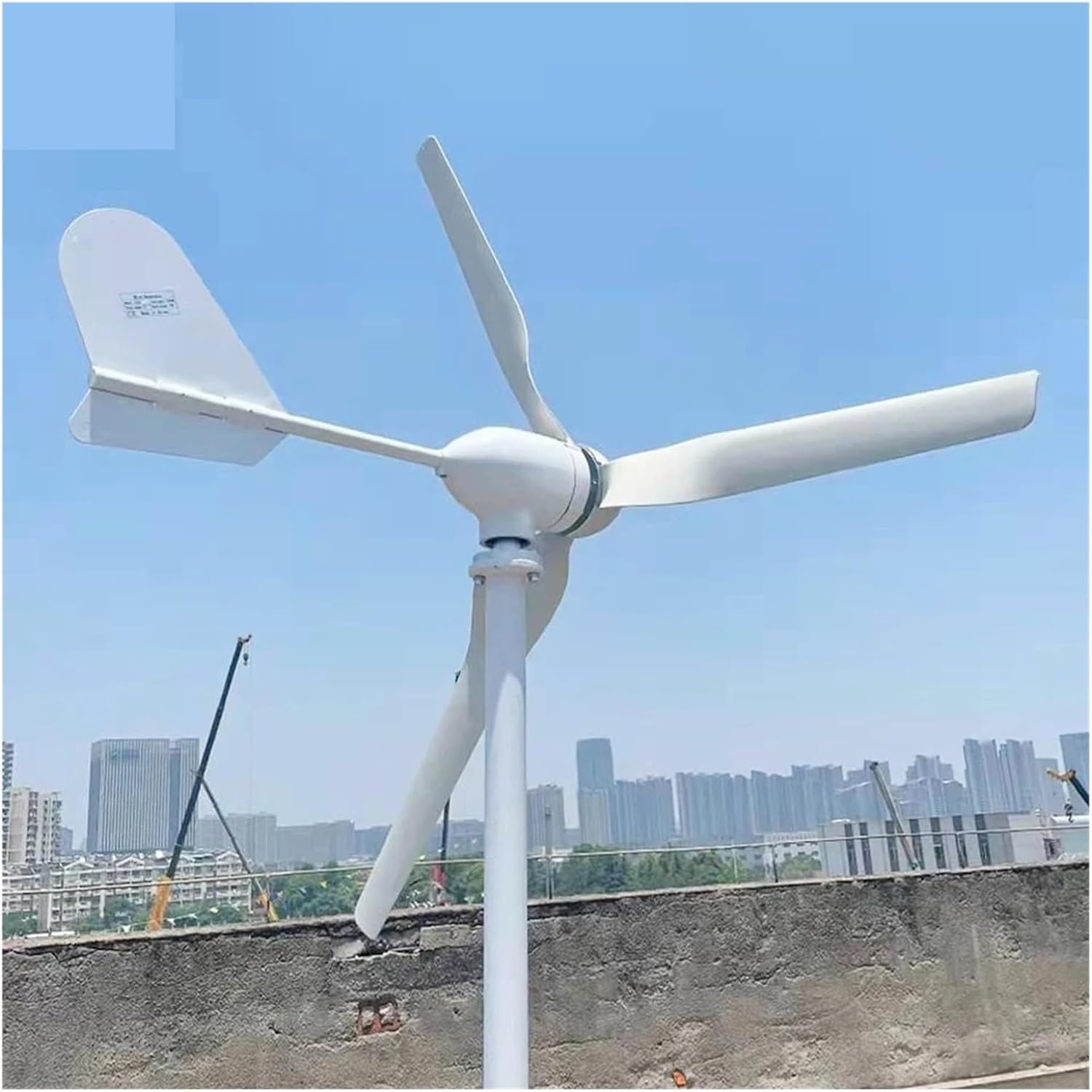 15KW 10KW 20KW 24V 48V Wind Turbine Generator Low Speed Windmill AC Output Household Horizontal Complete Kit Low Starting Speed for Home(Wind Turbine only,24V_20KW)