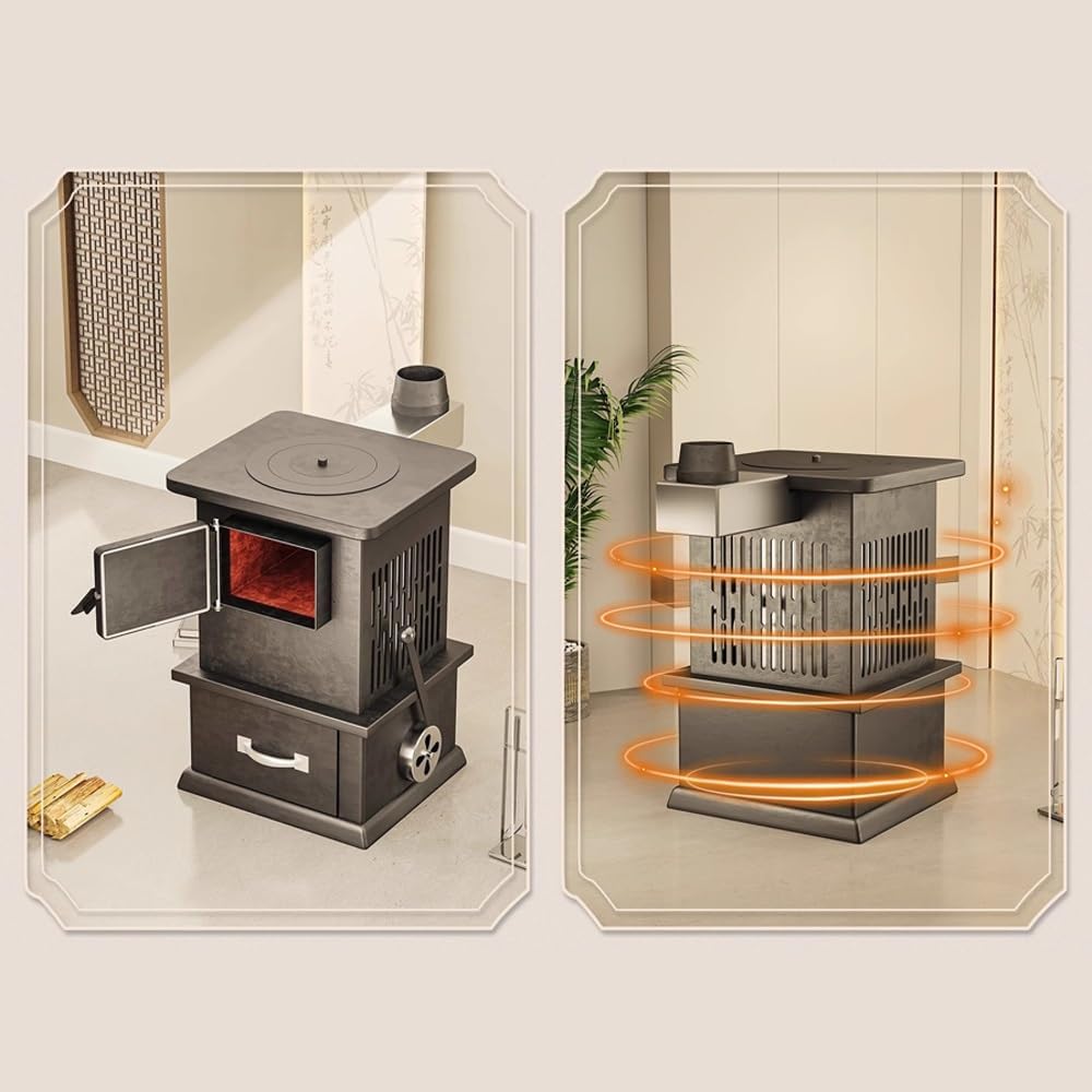 Fire Pits ﻿ Firewood Heating Stove Household Indoor Coal Stove Firewood Coal Dual Purpose Heating Stove Wood Stove Firewood stove