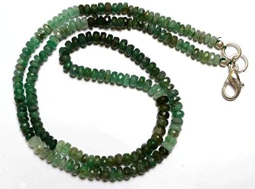 1 strand natural 16 inches stands gems natural,super rare multi emerald faceted roundels beads necklace 3 to 4 mm