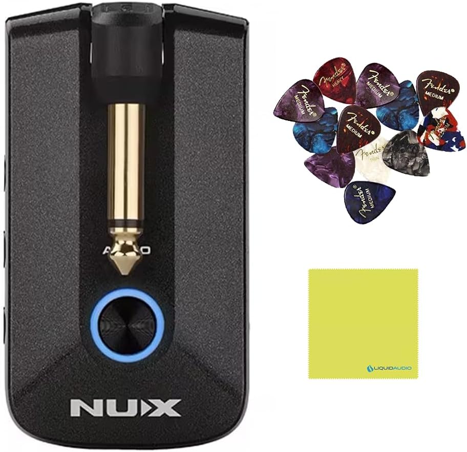 NUX Mighty Plug Pro MP-3 Guitar Headphone Amp with Various Effects, Amp Modeling, IRs - Black