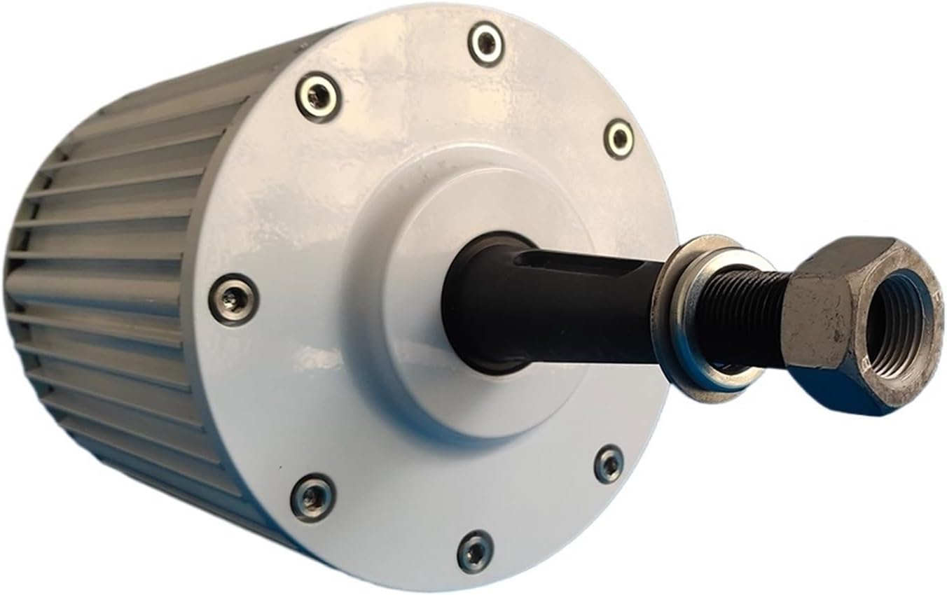 Wind Turbine Generator Kit, Low Speed 1kw 24V 48Varless Permanent Magnet nerator AC Alternators Use for Wind Turbine Water Turbine for Hybrid Solar Wind System(Taper Shaft_24V)
