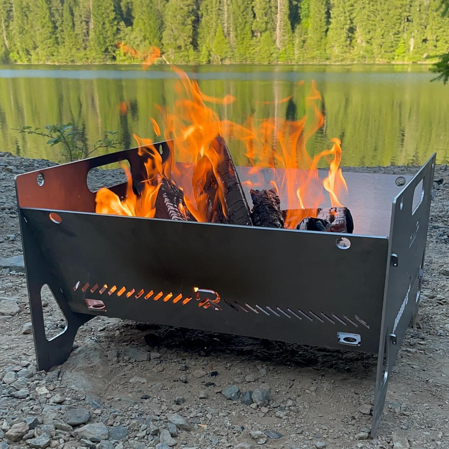 RENLICON'S Portable Fire Pit is Easy to Assemble, Collapse, and Stores Flat so You can take it on The Road to Your Next Adventure!