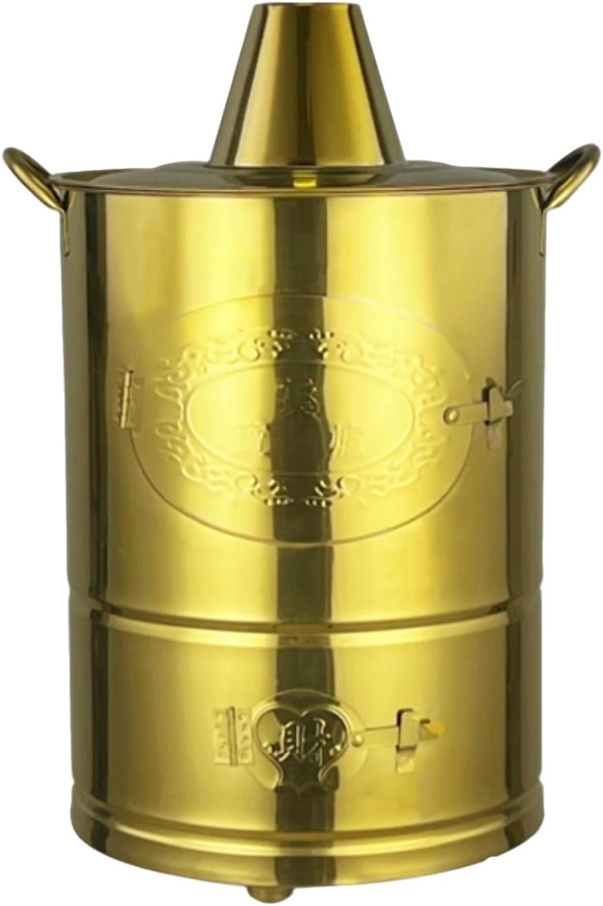 Burn Barrel, Outdoor Fire Pit, Galvanized Trash can, Including Tripod, Fire Hook, for Wood, Garden, Backyard, Farm, Patio, Beach(49cm/19in)