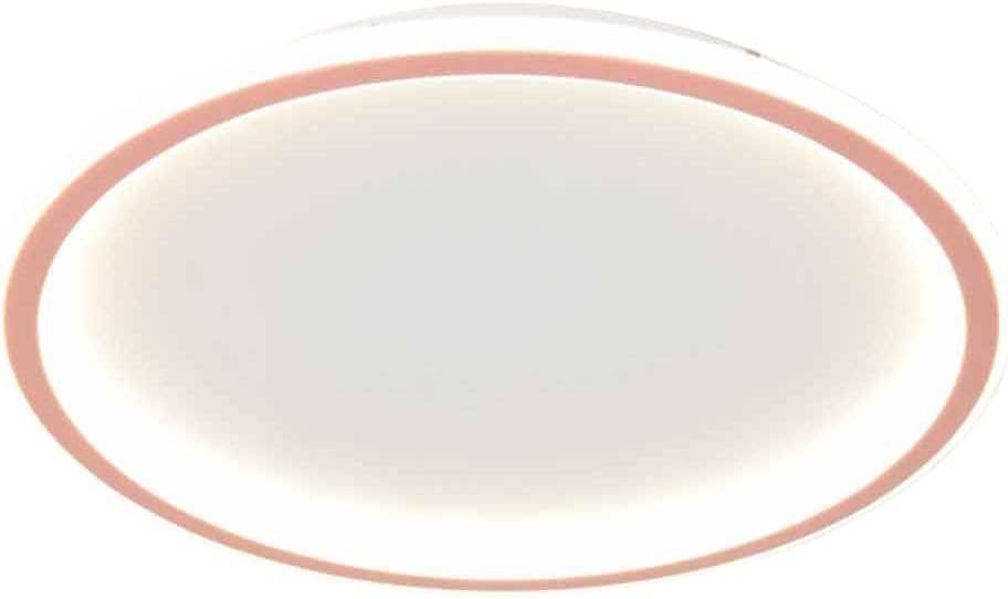 Ultra-Thin Led Ceiling Light Nordicarons Flat Modern Round Lighting Fixture 3000-6000K Dimmable Saving Ceiling Lamp with Acrylic Lampshade for Living Room Bedroom Office Hallway/Yello(Powder,7.8In)