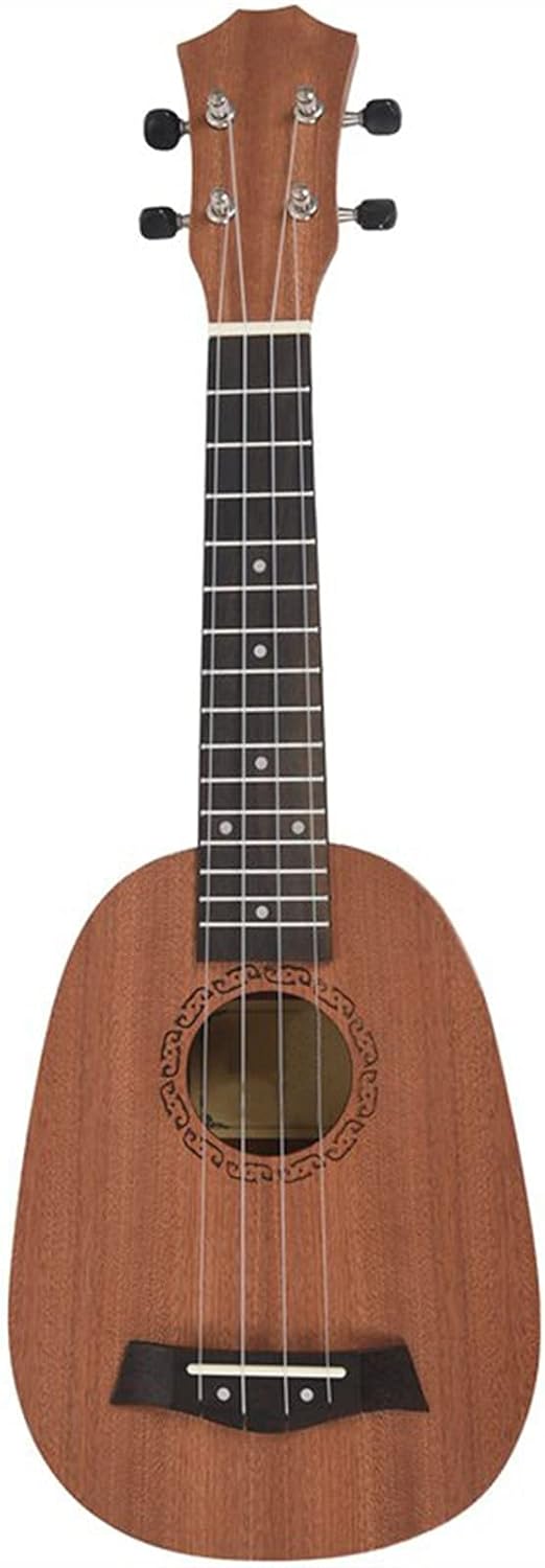Ukulele 21inch 4 Strings Pineapple Style Mahogany Hawaii Ukulele Electric Bass Guitar for Guitarra Musical Instruments Music Lovers