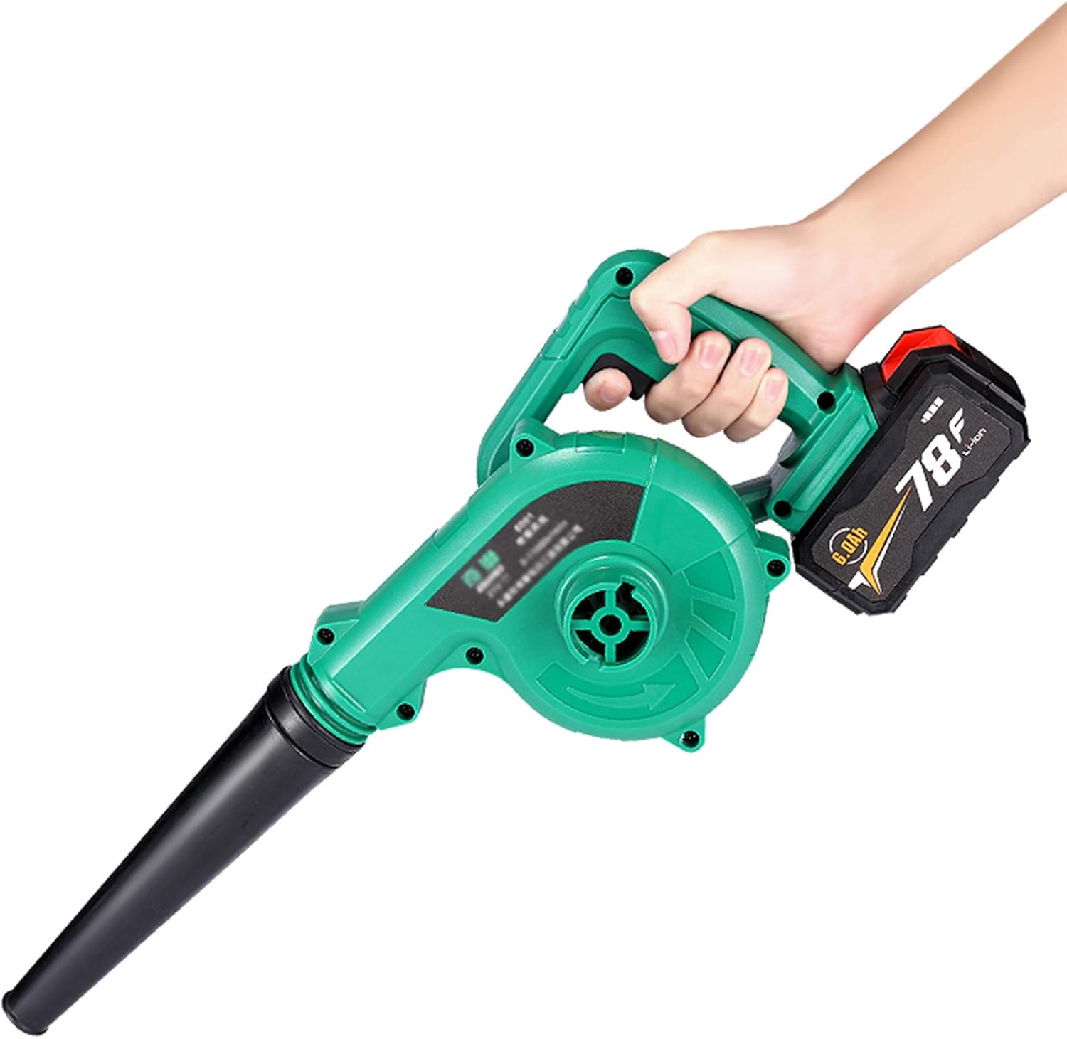 Blowers Cordless Leaf Blower Air Speed Powerful Axial Blower with Electronic Speed Control with Battery and Charger,D (C)