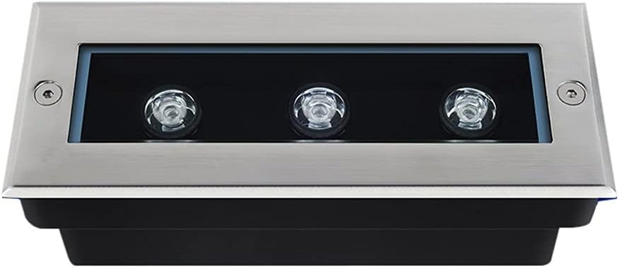 3W Rectangle LED Embedded Buried Lamp Stairway Floor Aisle Lighting Deck Patio Decoration Garden LED Underground Light Waterproof IP55 Fittings (Color : Warm White)