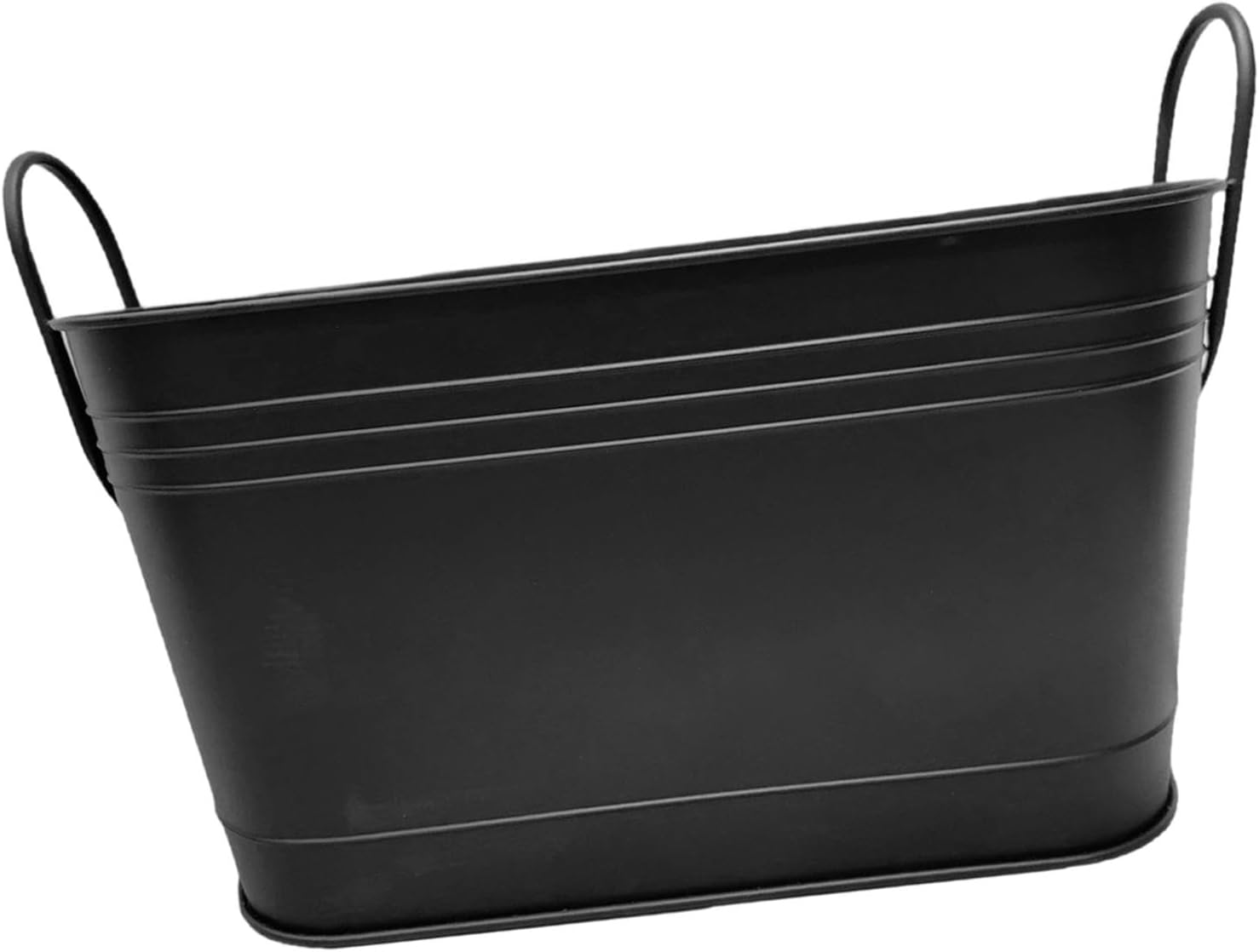 Metal Ash Bucket Fire Pot for Outside Storage Container Compact Multi Functional Firepit Bowl for Yard Barbecue Picnic Hiking 21.46x7.87x13.78 inch