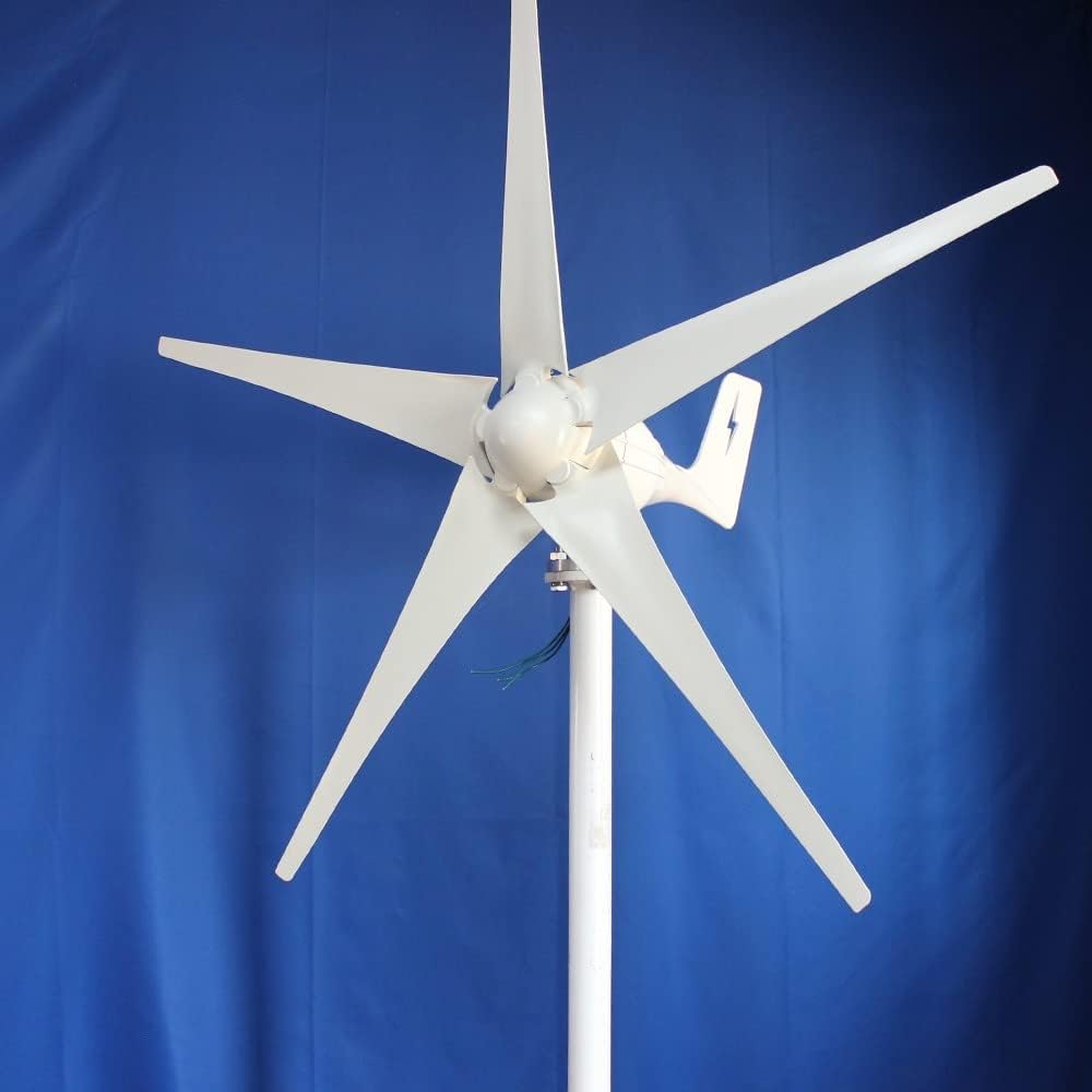Wind Turbine Generator Kit, 1000W Horizontal Wind Turbine 12V 24V 48V Alternative Generators Free Energy Windmill With MPPT Controller Wind System for Hybrid Solar Wind System(With MPPT controller,48V