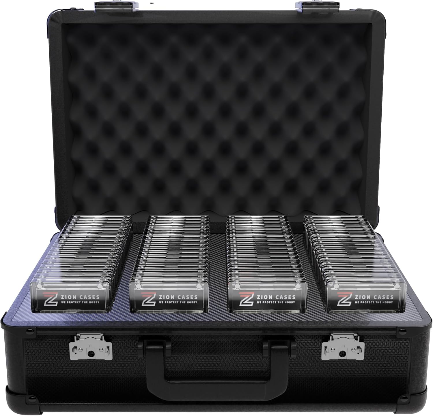Zion Cases Slab Case XL; Fits PSA, BGS, HGA, CSG Graded Trading Card Slabs; Ideal Travel Storage Solution; (Black Diamond)
