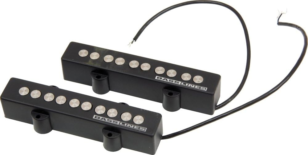 Seymour Duncan SJ5-3S Single Series JB 5 Strings Kit Quarter-Pound Jazz Bass Mic for Bass Black