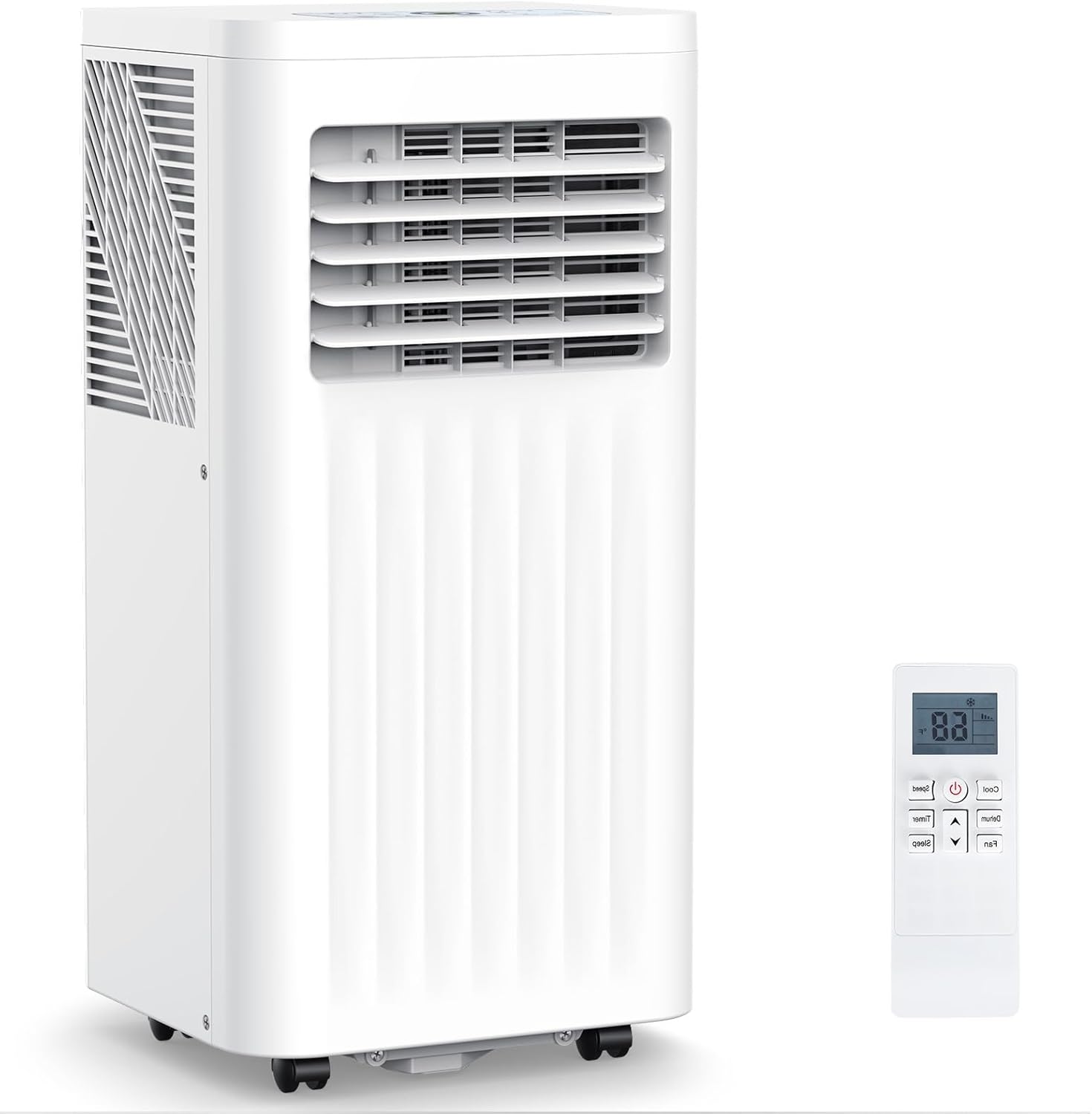 COWSAR Portable Air Conditioners, 10000 BTU Portable AC Unit with Dehumidifier & Fan, 24H On/Off Timer, Up to 450 Sq.Ft, Quiet Air Conditioner Portable for Room, Window Mount Kit & Remote Control