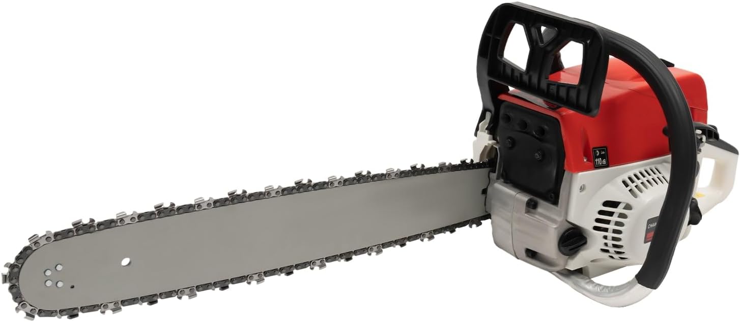 Chainsaw 20 Inch Gas Power 20Inch 52CC Gasoline Chainsaw Cutting Wood Gas Sawing Aluminum Crankcase Chain Saw Set