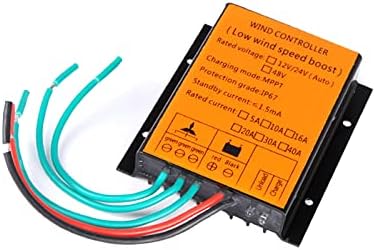 2000W Wind Turbine Charge Controller, Waterproof Regulator for 12V, 24V, 48V Systems, Ideal for 100W-2000W Small Windmill Generators, Auto Voltage Adjustment