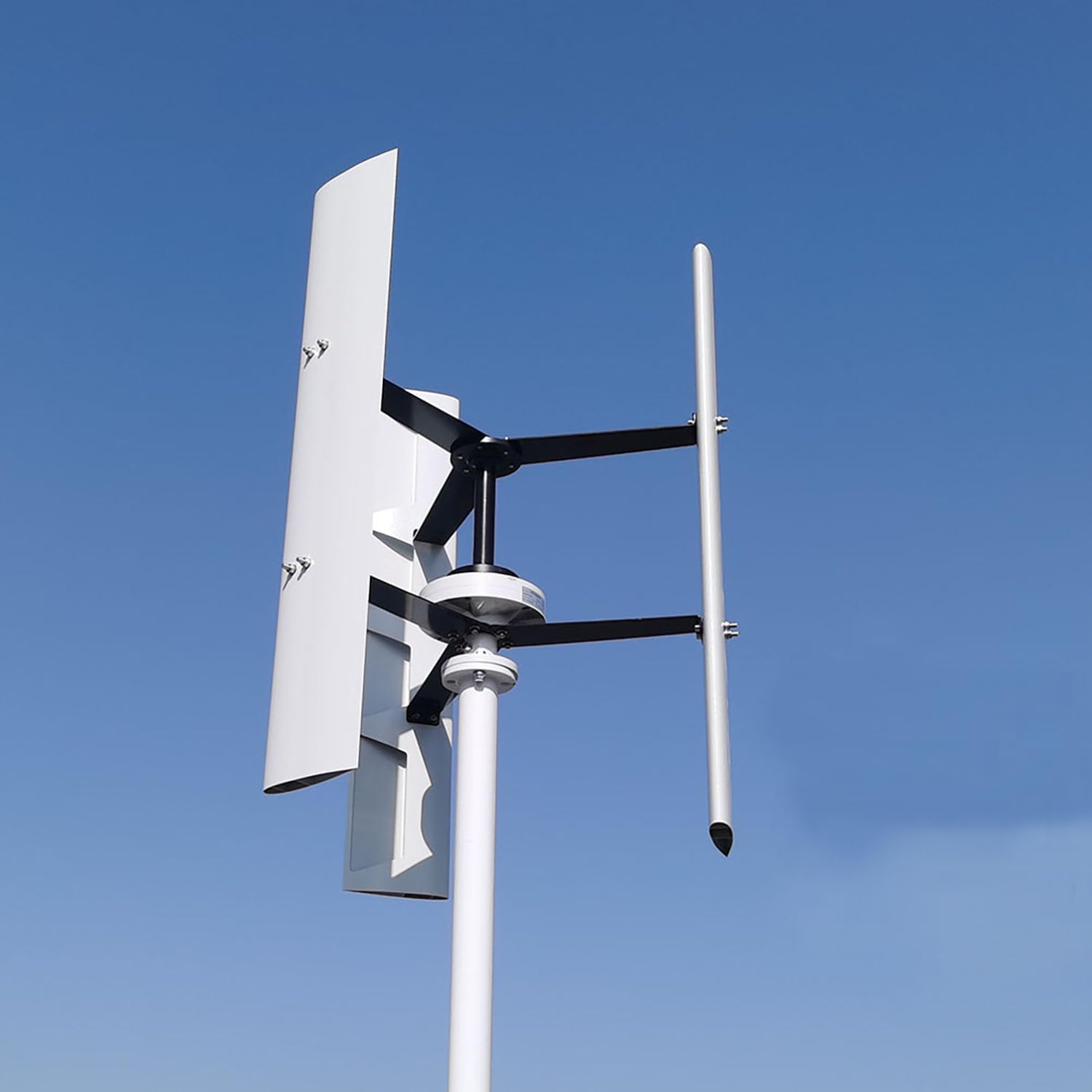 800W 48V Wind Turbine Generator VAWT 3 Blades Vertical Axis Wind Turbine Kit Wind Power Generator with MPPT Charge Controller Off Grid System to Charge 48V Battery