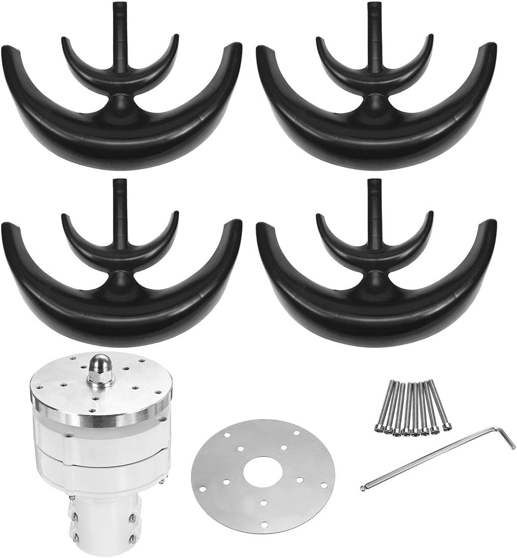 12000W 12V 24V Wind Turbine 5 Blade Nylon Fiber Wind Turbine Generator Powerful Windmill AC Magnet Energy Turbine Charge for Home