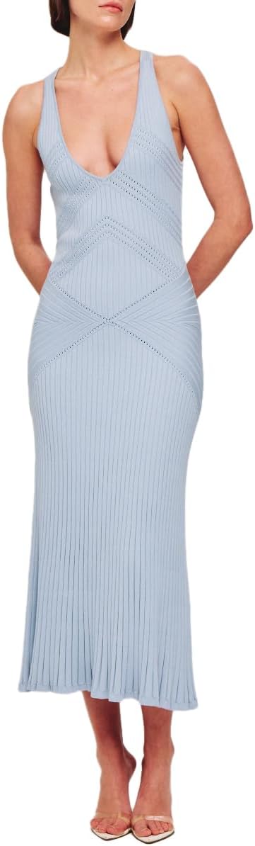 Ronny Kobo Womens Emeron Knit Midi Dress