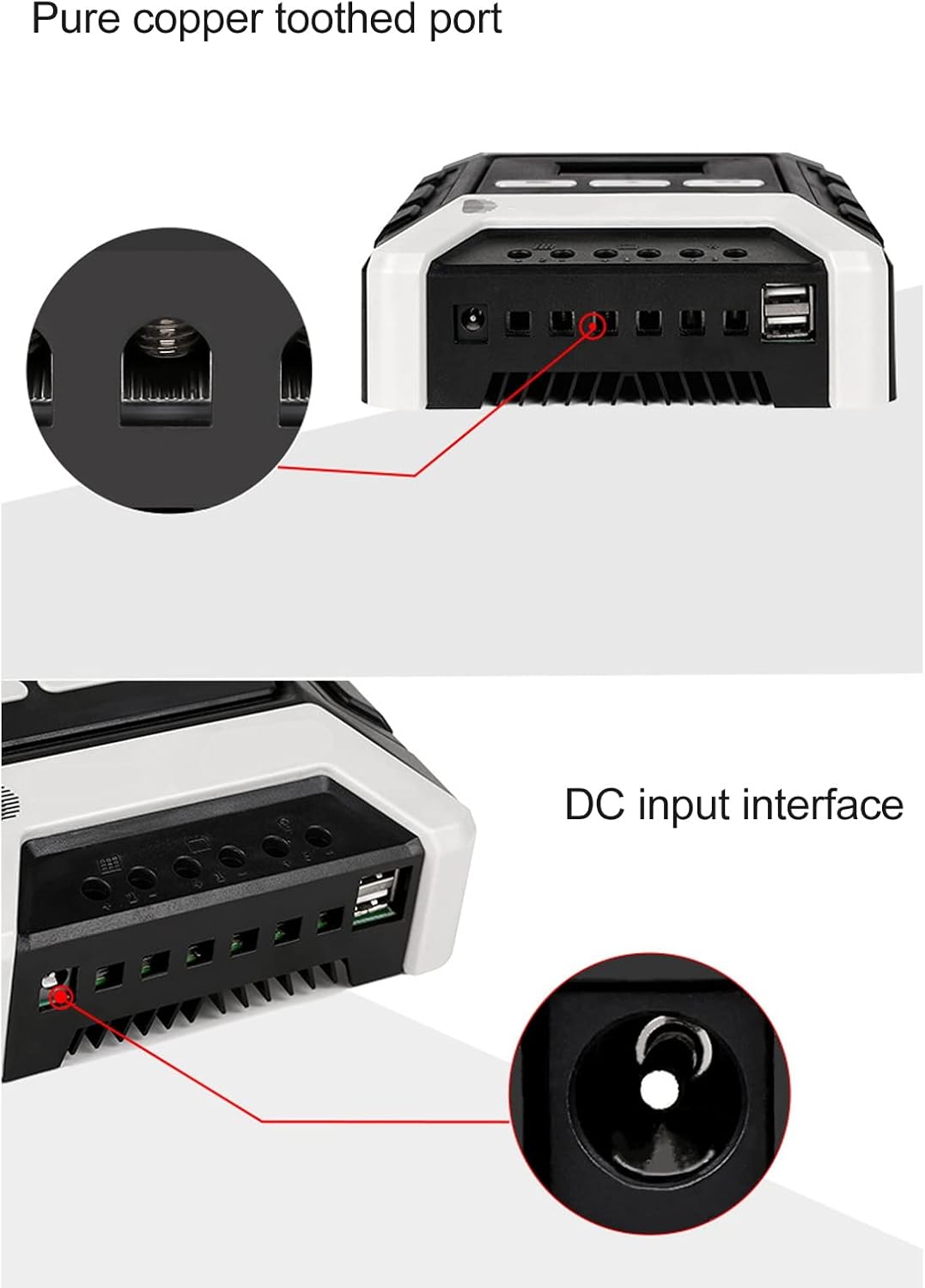 MPPT Solar Charge Controller 12V 24V 48V, Solar Panel Regulator with LCD Color Display, High Efficiency PV Solar Controller for Lithium Ternary Iron Batteries, Automatic (mppt-40A)