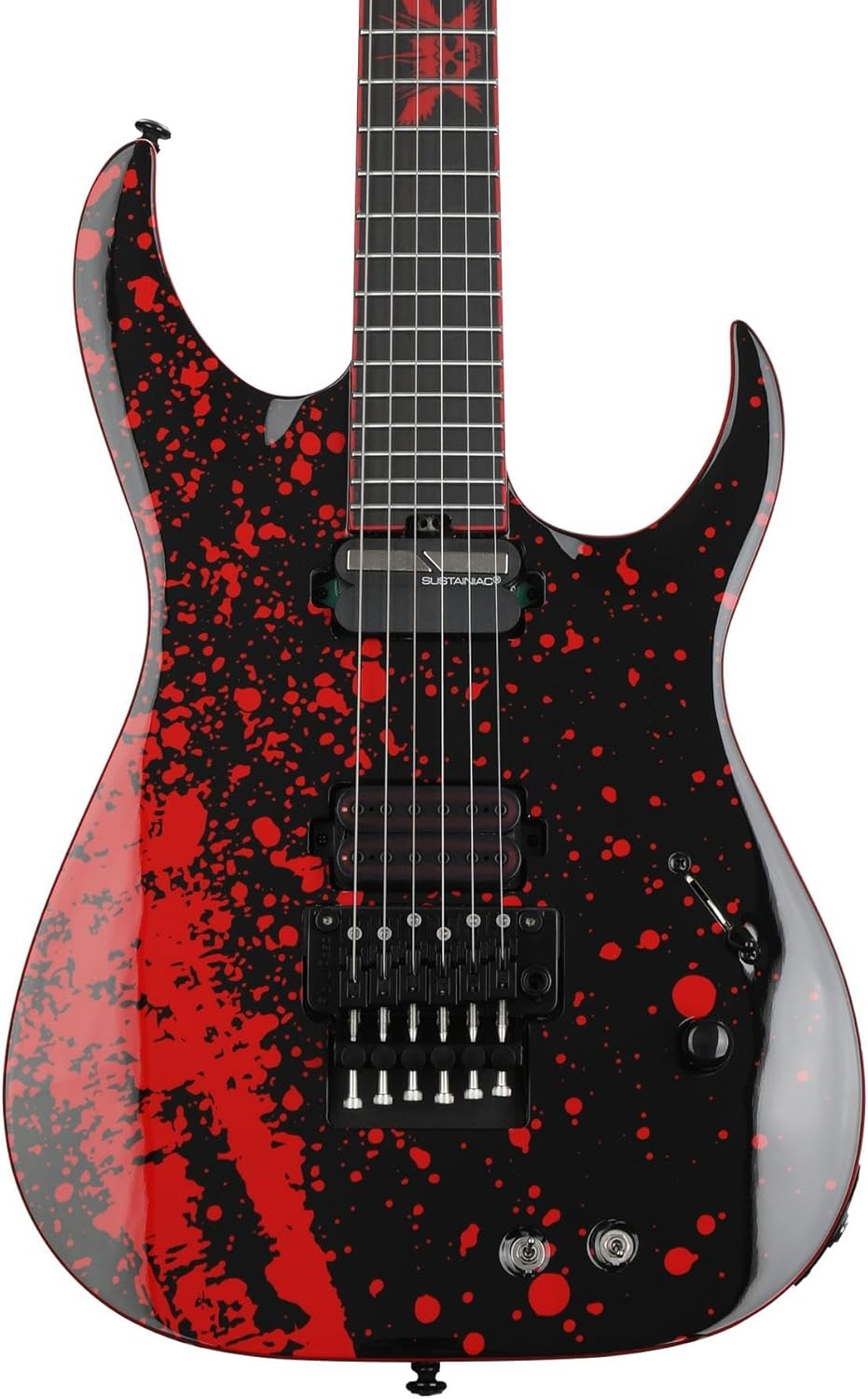 Schecter Sullivan King Banshee 6 FRS Electric Guitar - Obsidian Blood