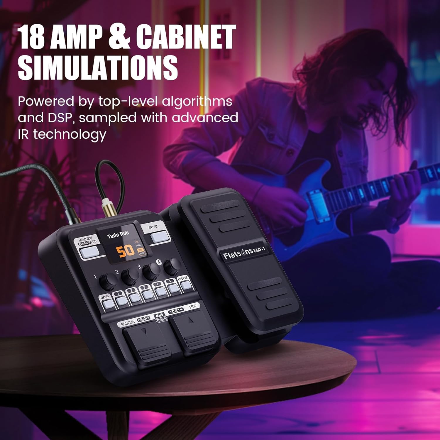 LIV-B01 Digital Piano Real Sampling, KMF-1 Multi Effects Guitar Pedal