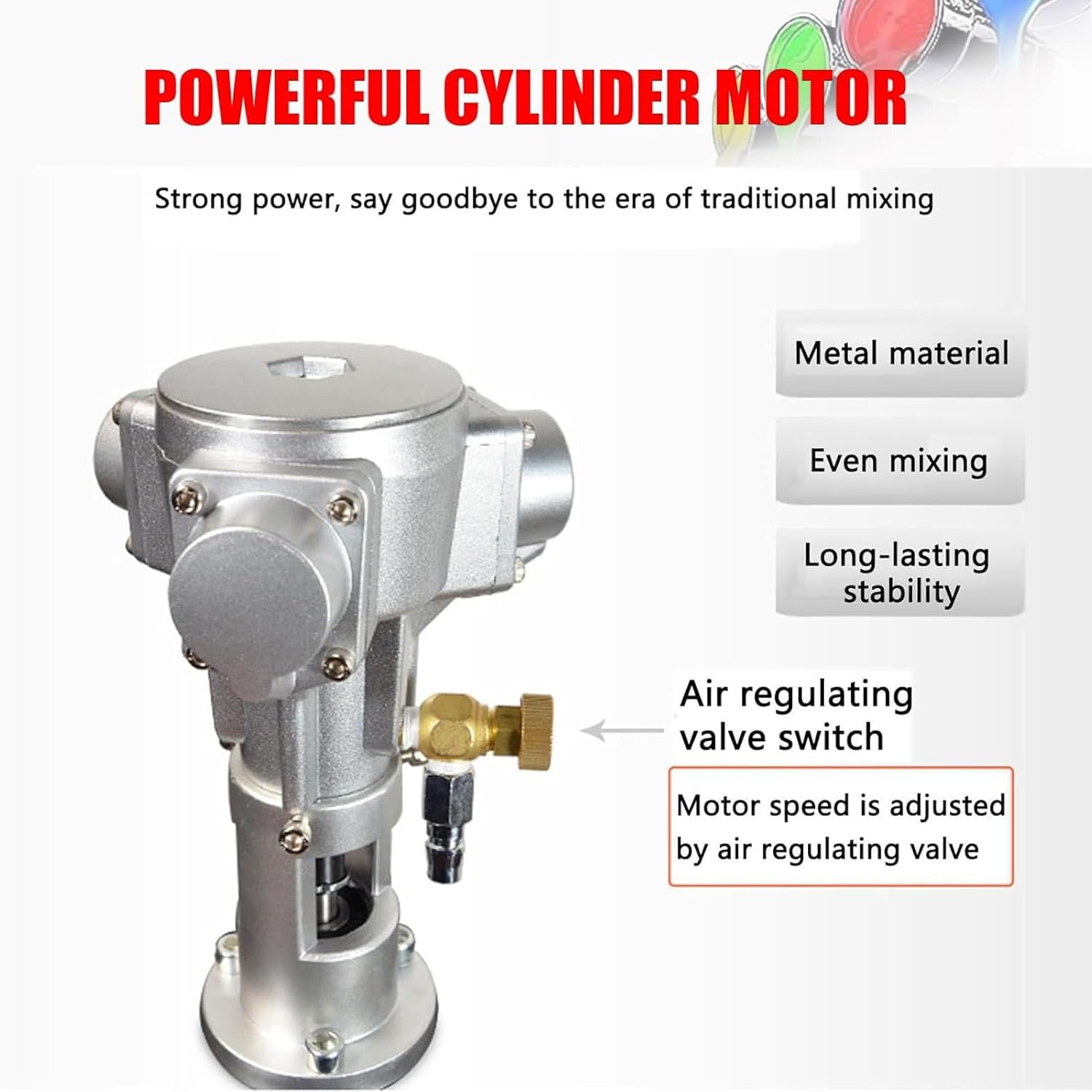 IBC Agitator, Commercial 1 Ton Paint Stirring Machine with Support Hanger, Folding Propeller, Paint Stirring Machine Mix Tool, Paint Mixing Equipment, for Ink Dissolver Agitator