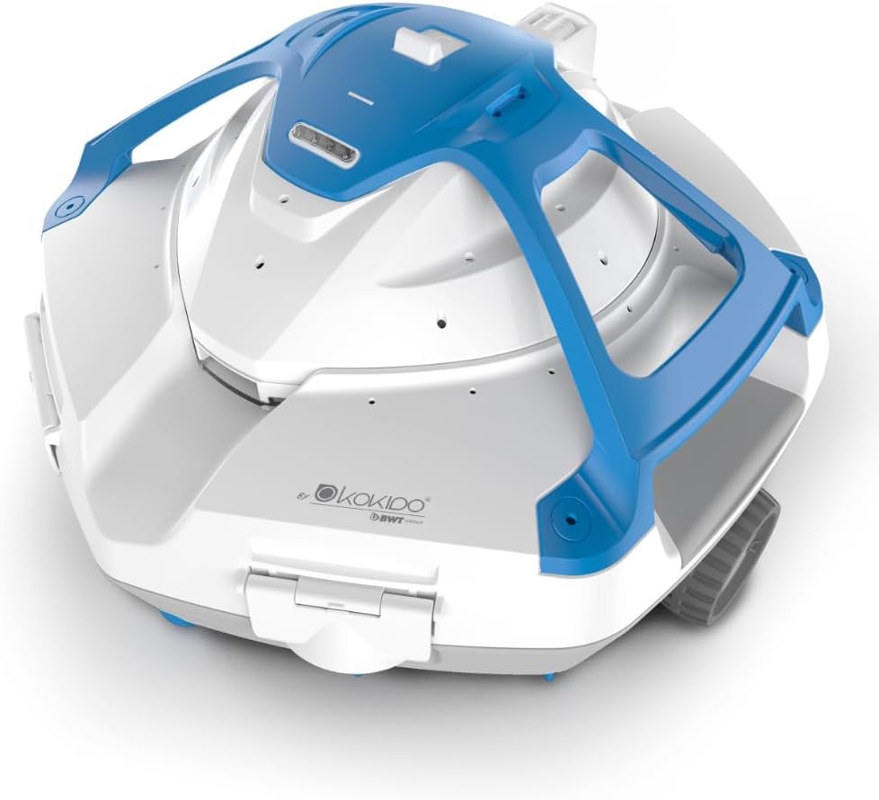 KOKIDO XTROJET Cordless Robotic Pool Cleaner, Industry Leading 16GPM Suction Pool Vacuum, Oversized Debris Inlet, Smart Sensor, Auto Parking, Easy-Clean, for Above-Ground and Flat Pools up to 850 SqFt