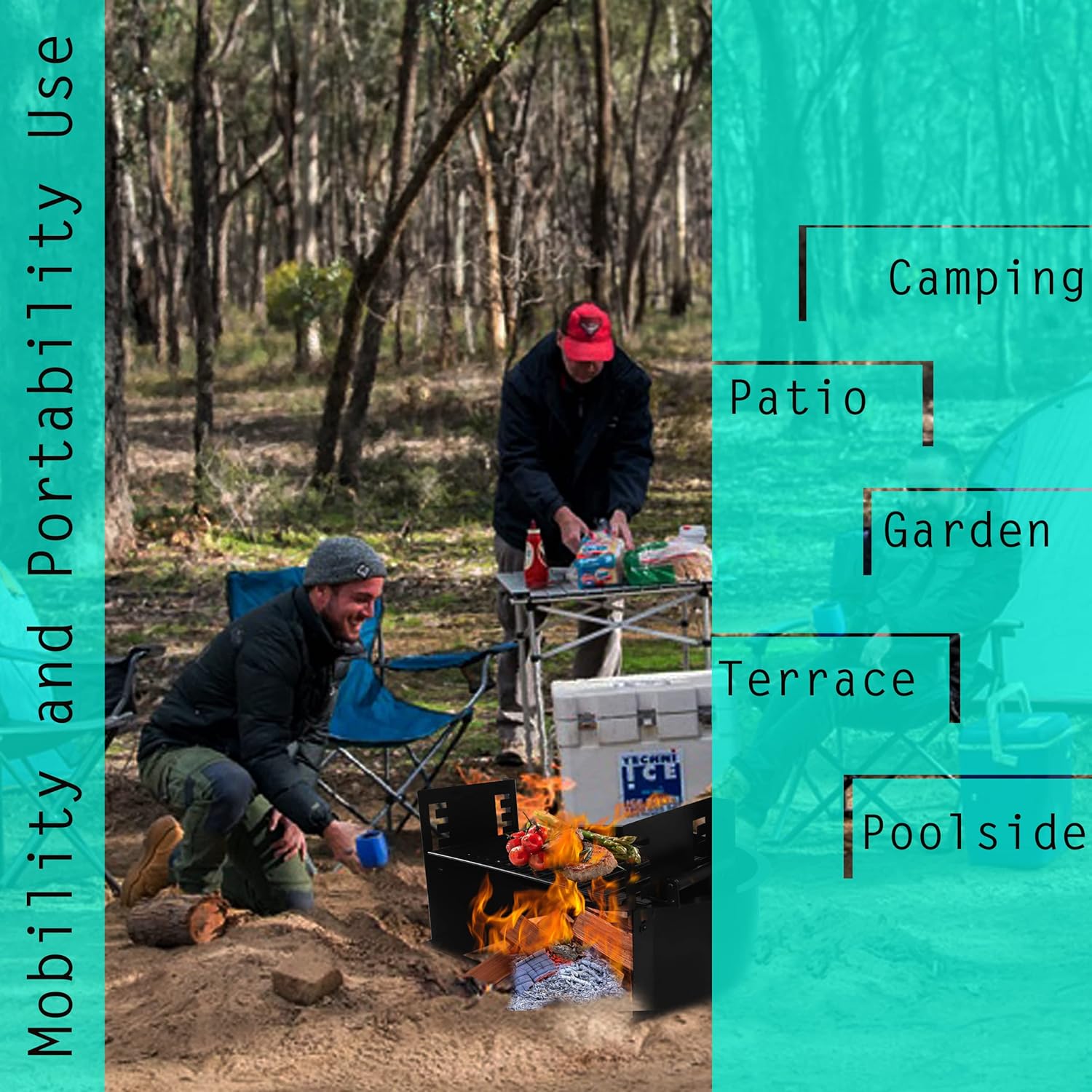 Wood Burning Fire Pits for Outside - Alloy Steel 31