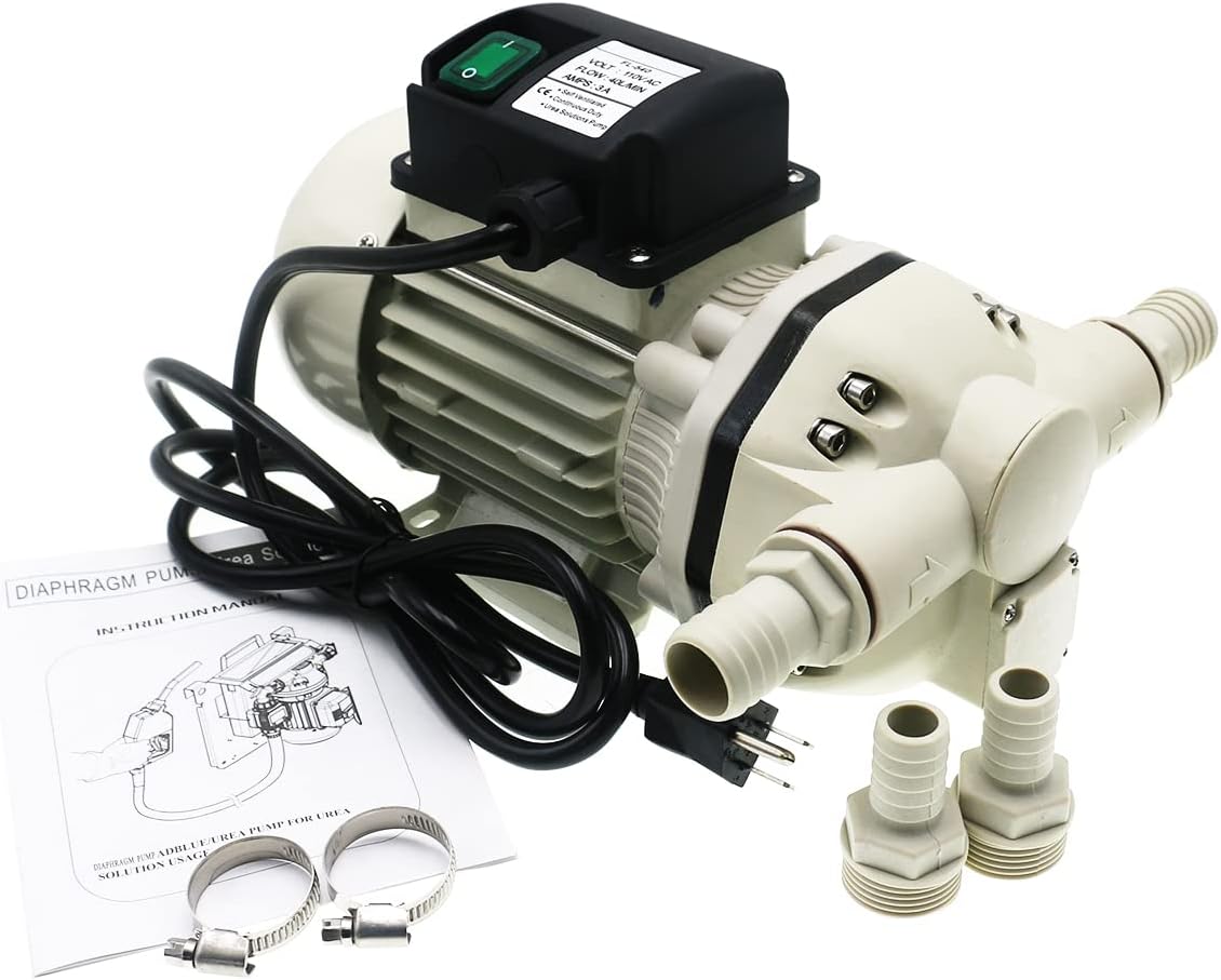 Pressure Diaphragm 110v Electric Self Priming Transfer Draining Irrigation Urea Pump Industrial Useful Large Flow Jet,Recirculating Inline Water Booster Pump for Garden,Agricultural,Pool.