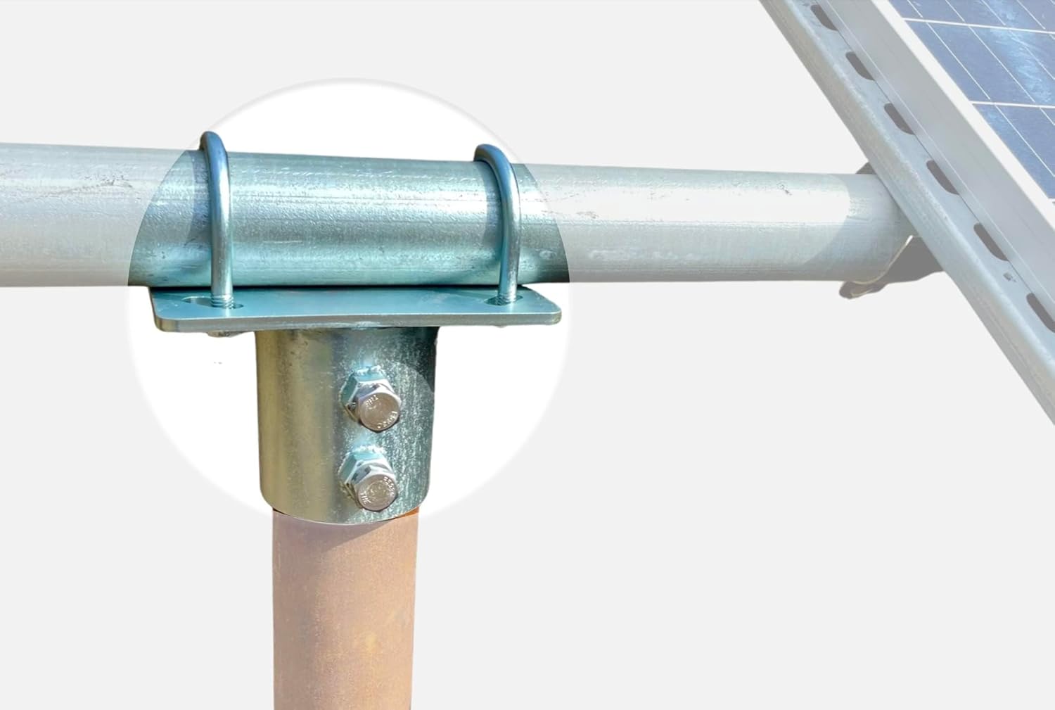 Solar Panel Array Mounting Bracket Top Cap for 2