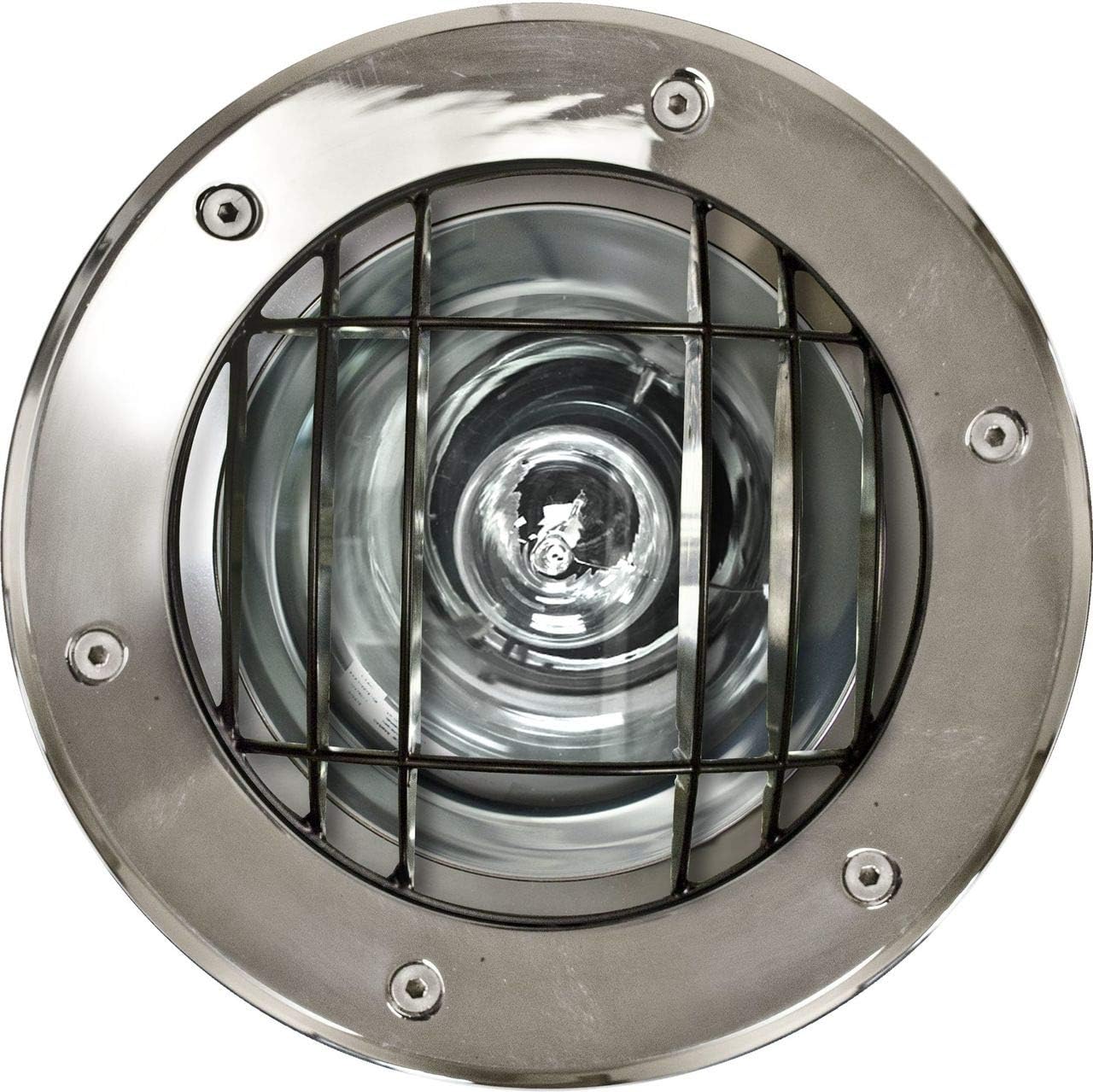 DW1235-GRL SS Well Light with Grill, 35Whps 120V, Stainless Steel Finish