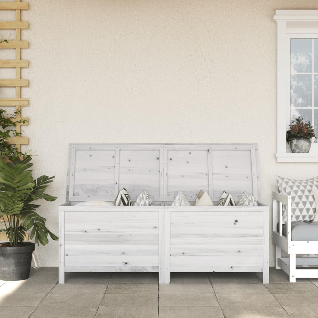 White Fir Wood Patio Storage Box 59.1