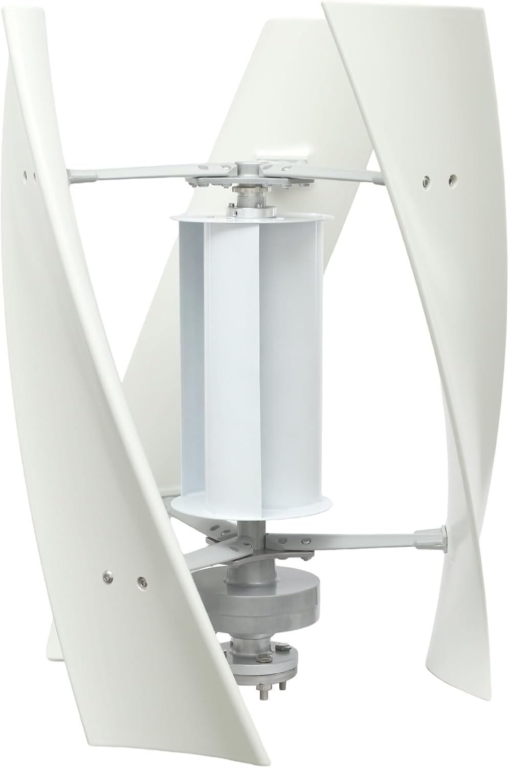 100W Vertical Axis Wind Turbine Generator, 24V Permanent Magnet Levitation Wind Power Turbine Generator Kit with Controller, 3 Blades Vertical Axis Generators for Terrace, Motor Home, Chalet