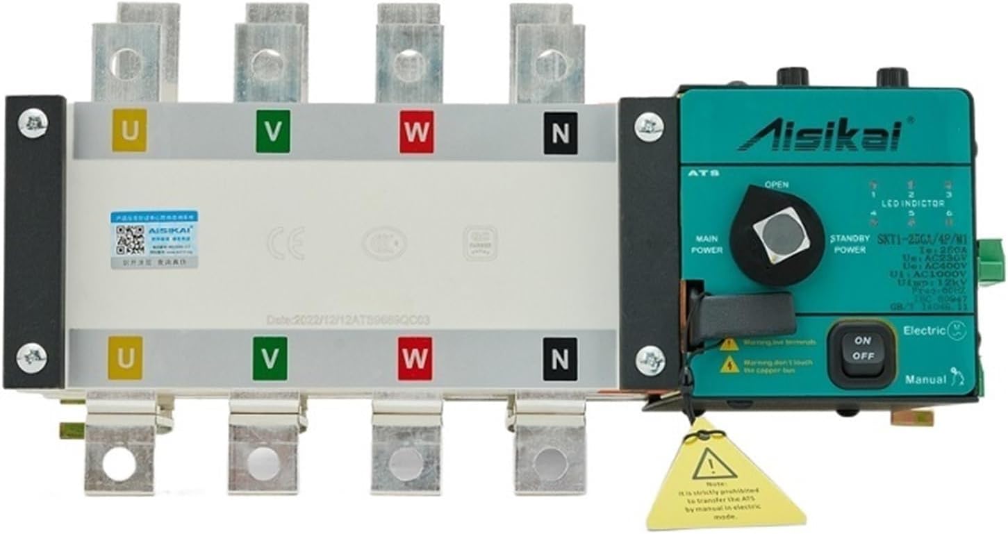 ATS 630a 800A 4p Controller Automatic Transfer Switch Three Phase Intelligent Dual Power Transfer for Generator Set(800A)