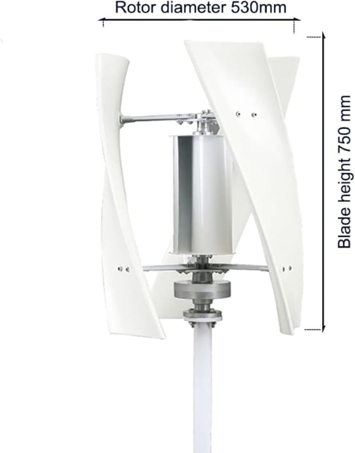 24v, 3 Blades Wind Vertical Turbine Generator 12V 24V 48V 220Vpermanent Magnet Generator Wind Turbine Kit,1200W-5000Wwind Turbine Generator, for Hybrid Wind Solar